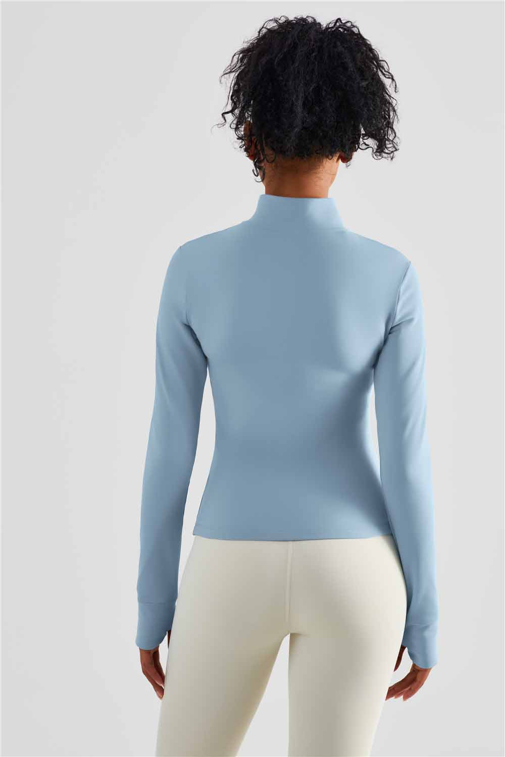 WT1473-Warm shell autumn and winter cashmere new sports coat non-slip zipper fitness clothing warm comfortable yoga clothing top women