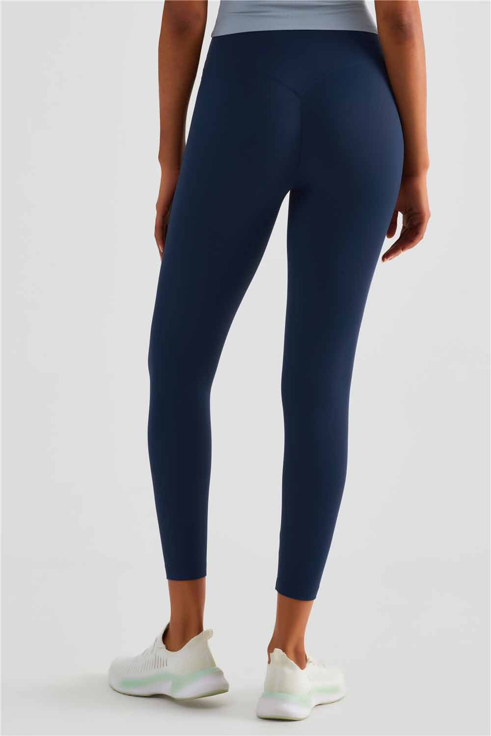CK1486-NULS naked nine point yoga pants Women's Europe and America No T sport skinny fitness pants High waisted slimming hip lift peach pants