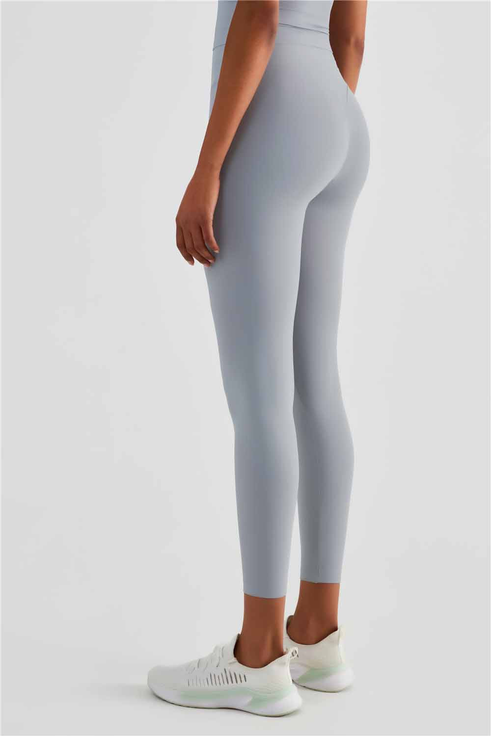 CK1486-NULS naked nine point yoga pants Women's Europe and America No T sport skinny fitness pants High waisted slimming hip lift peach pants