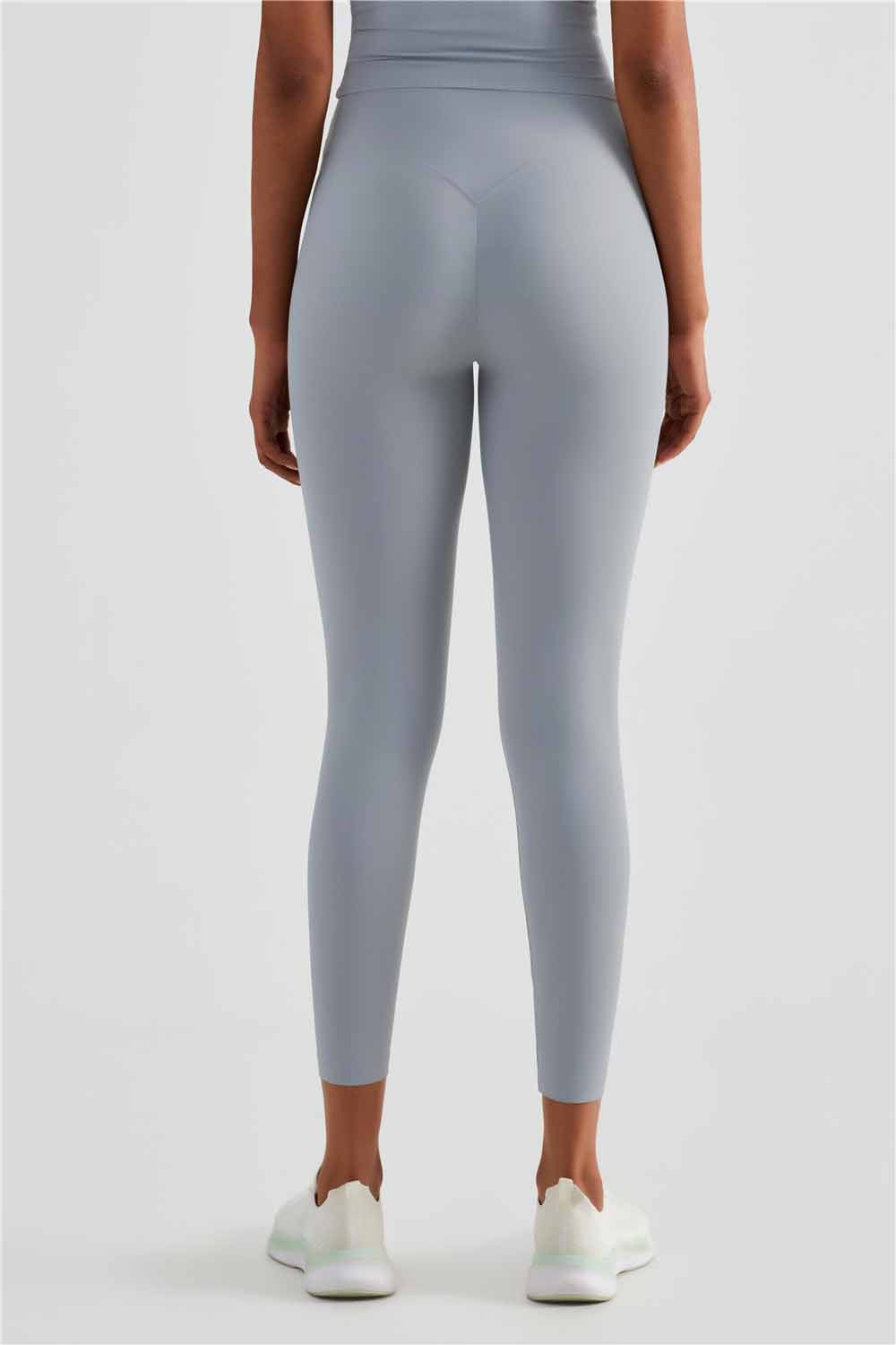 CK1486-NULS naked nine point yoga pants Women's Europe and America No T sport skinny fitness pants High waisted slimming hip lift peach pants