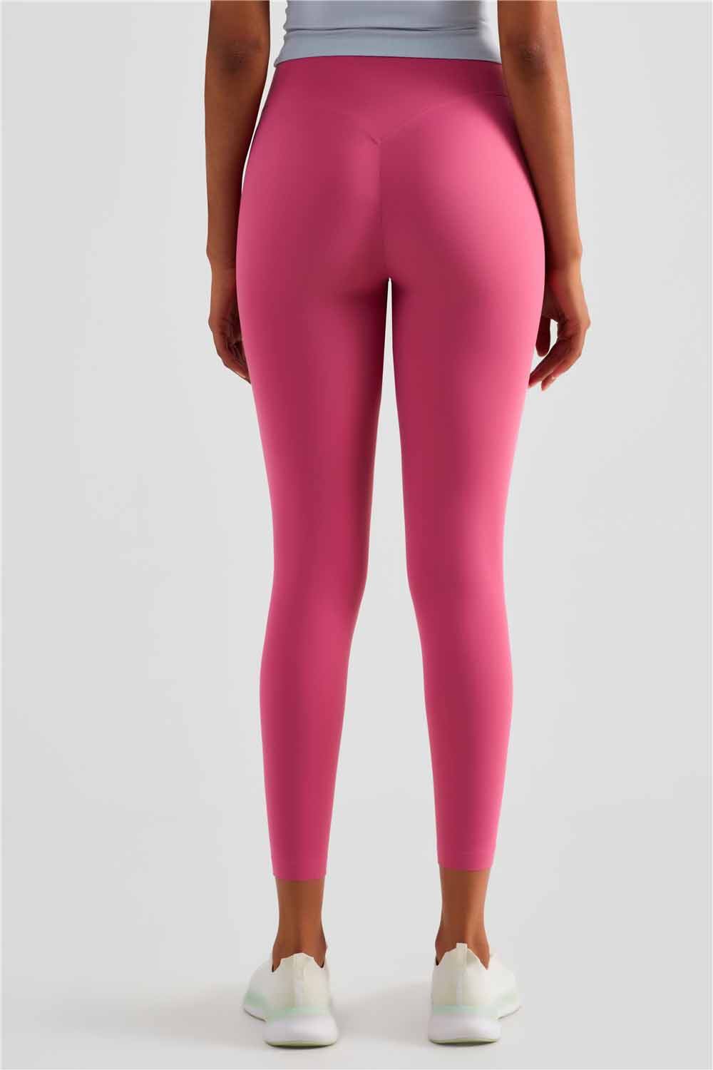 CK1486-NULS naked nine point yoga pants Women's Europe and America No T sport skinny fitness pants High waisted slimming hip lift peach pants