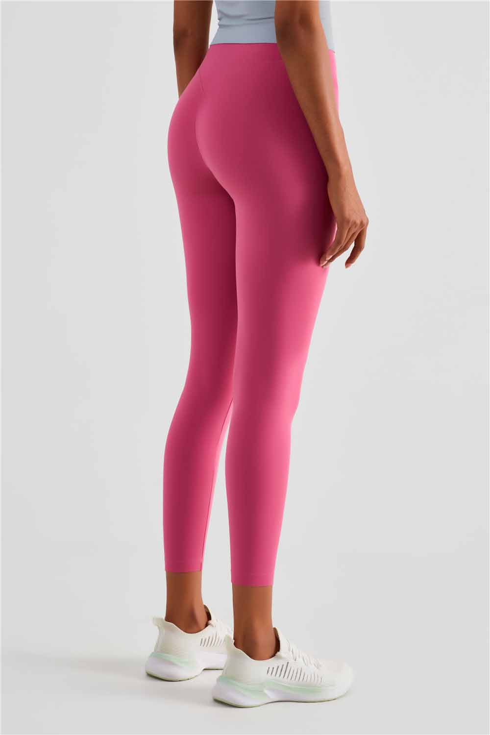CK1486-NULS naked nine point yoga pants Women's Europe and America No T sport skinny fitness pants High waisted slimming hip lift peach pants
