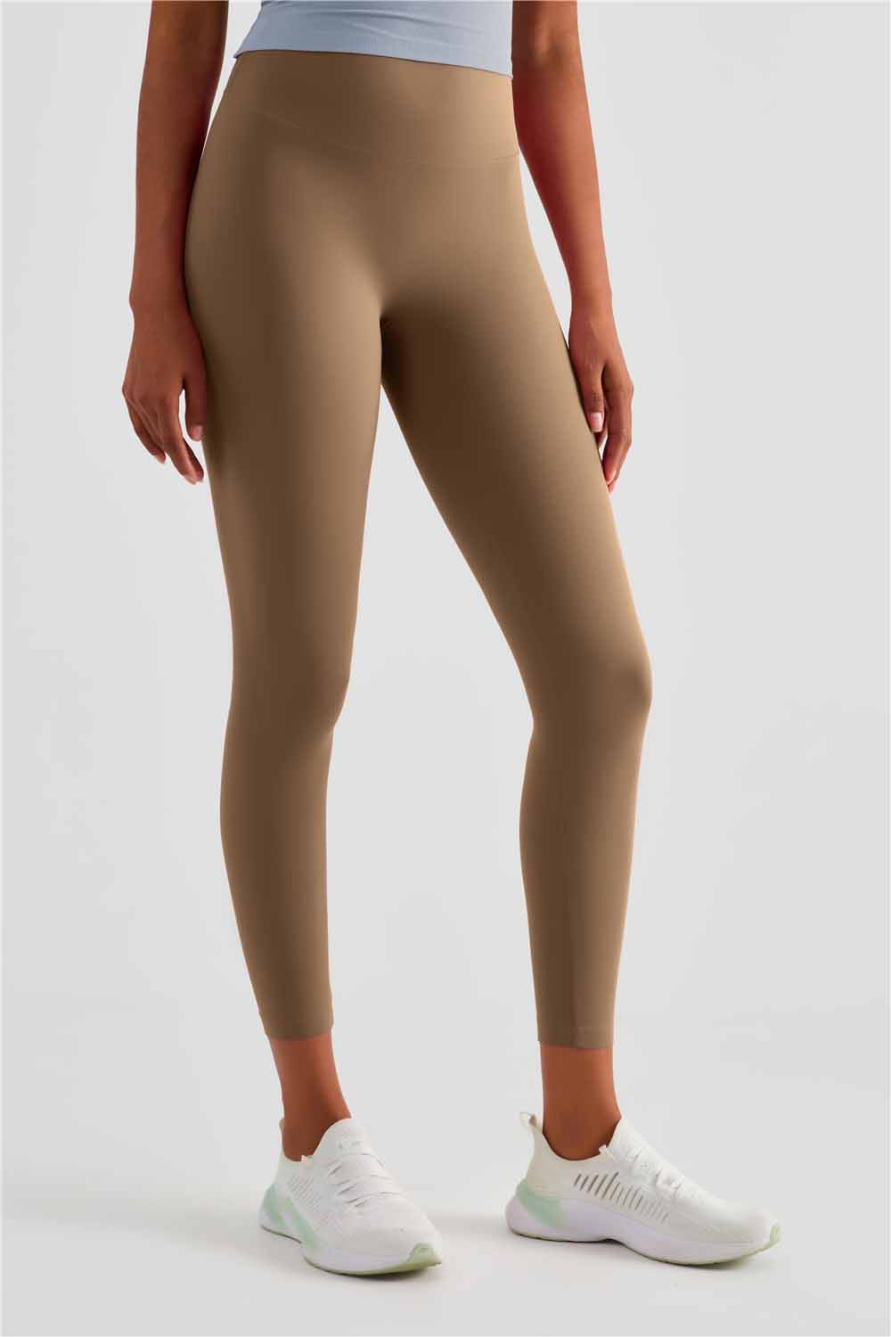 CK1486-NULS naked nine point yoga pants Women's Europe and America No T sport skinny fitness pants High waisted slimming hip lift peach pants