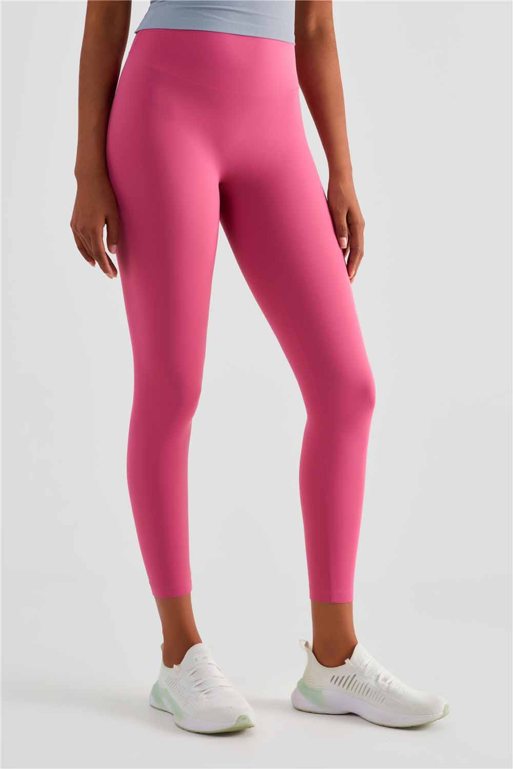 CK1486-NULS naked nine point yoga pants Women's Europe and America No T sport skinny fitness pants High waisted slimming hip lift peach pants