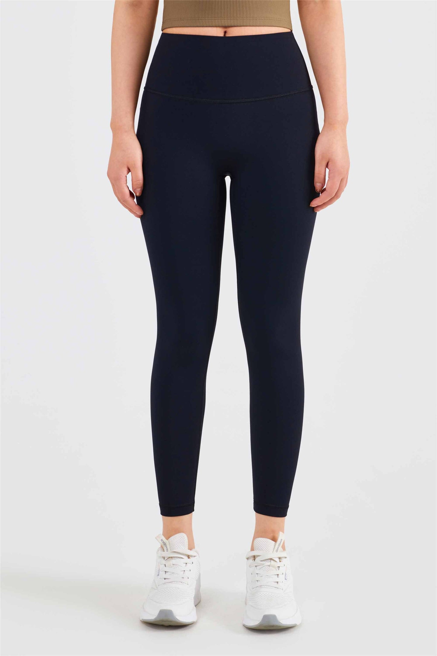 CK1525-Nuls Waist-hugging yoga pants Women's T-line anti-curl tights Peach Hip Lift Exercise pants