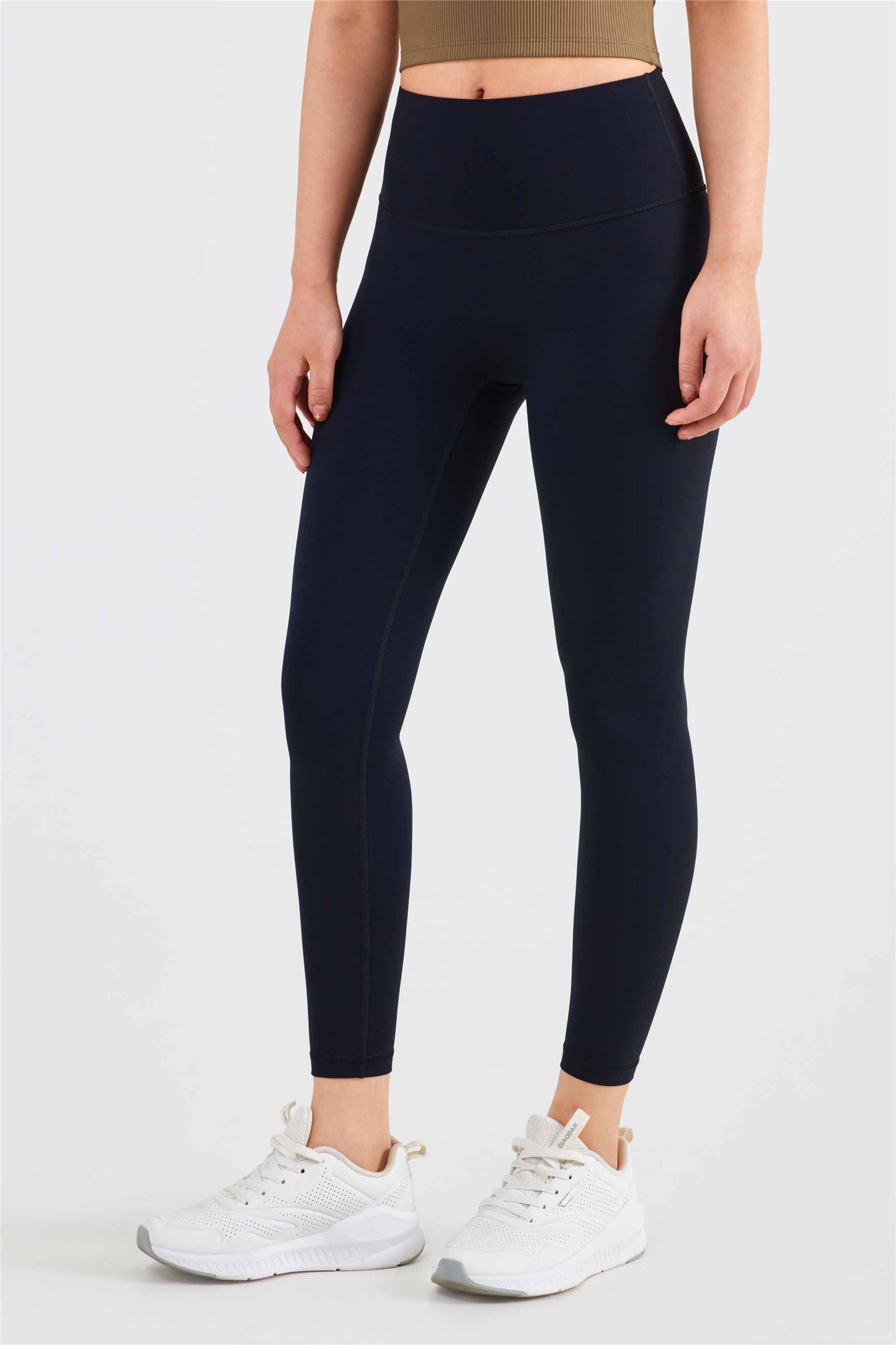 CK1525-Nuls Waist-hugging yoga pants Women's T-line anti-curl tights Peach Hip Lift Exercise pants