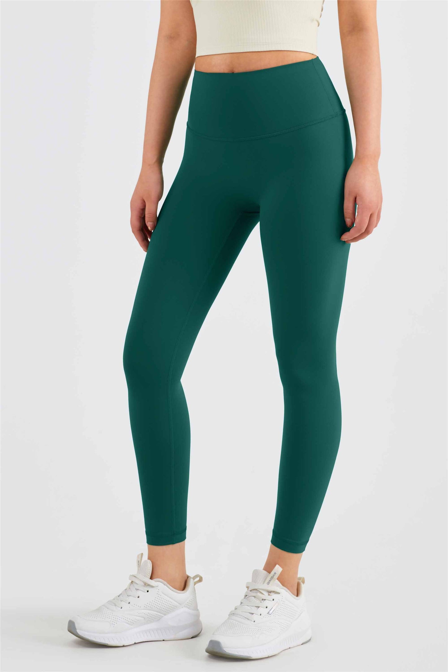 CK1525-Nuls Waist-hugging yoga pants Women's T-line anti-curl tights Peach Hip Lift Exercise pants