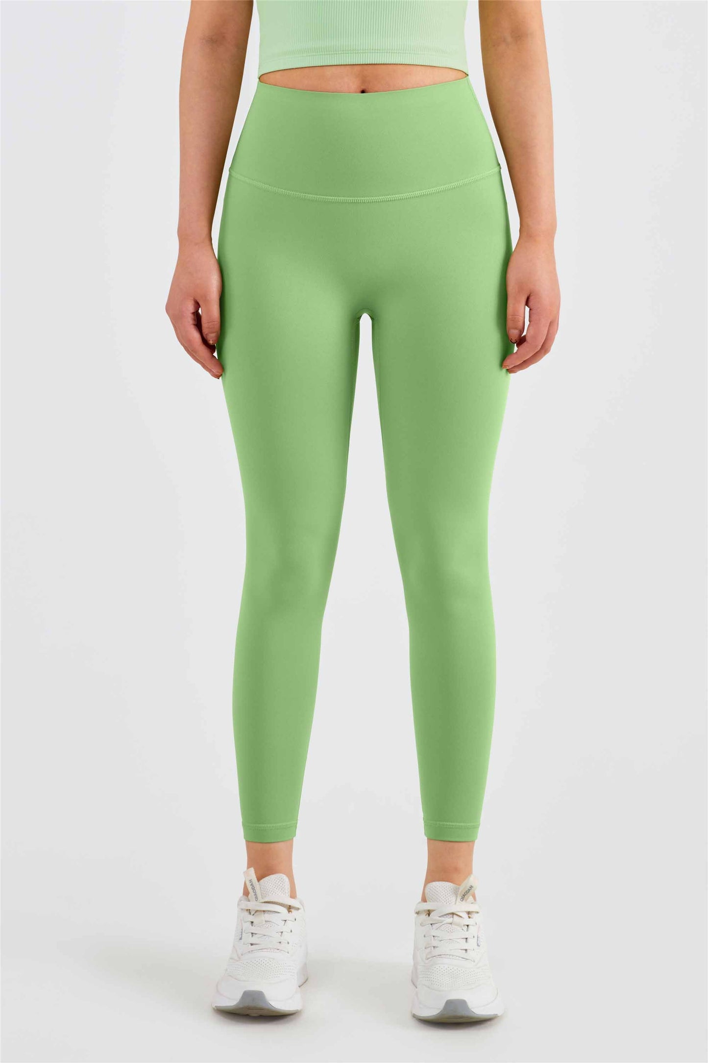 CK1525-Nuls Waist-hugging yoga pants Women's T-line anti-curl tights Peach Hip Lift Exercise pants