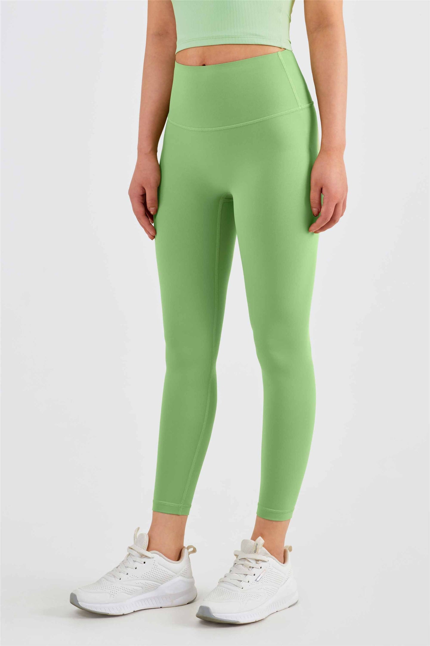 CK1525-Nuls Waist-hugging yoga pants Women's T-line anti-curl tights Peach Hip Lift Exercise pants
