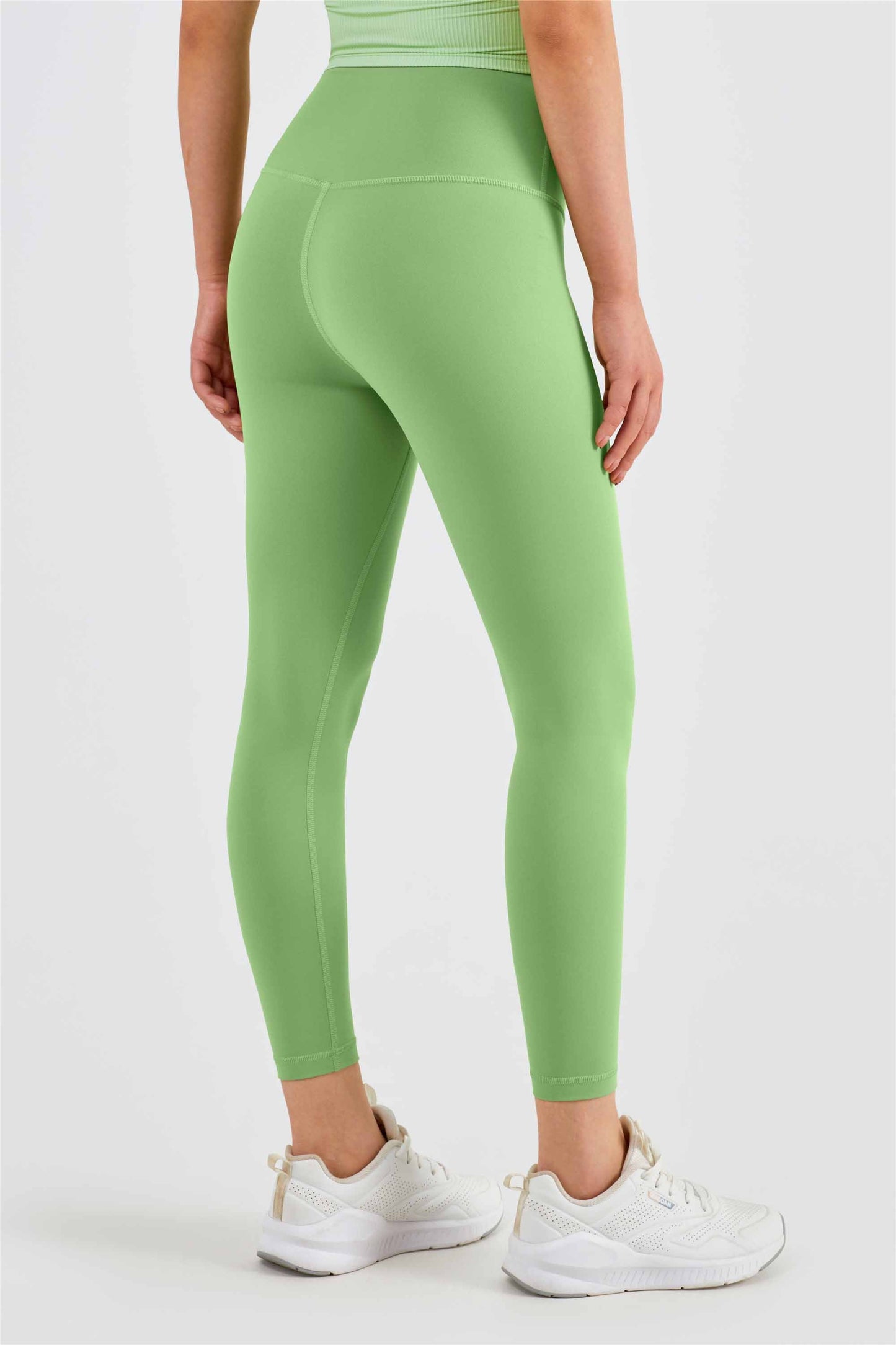 CK1525-Nuls Waist-hugging yoga pants Women's T-line anti-curl tights Peach Hip Lift Exercise pants