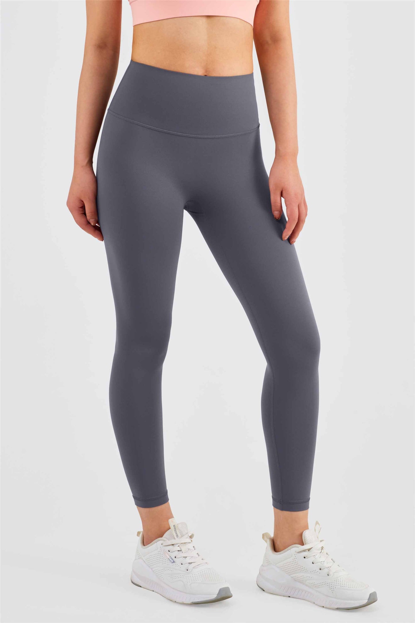 CK1525-Nuls Waist-hugging yoga pants Women's T-line anti-curl tights Peach Hip Lift Exercise pants