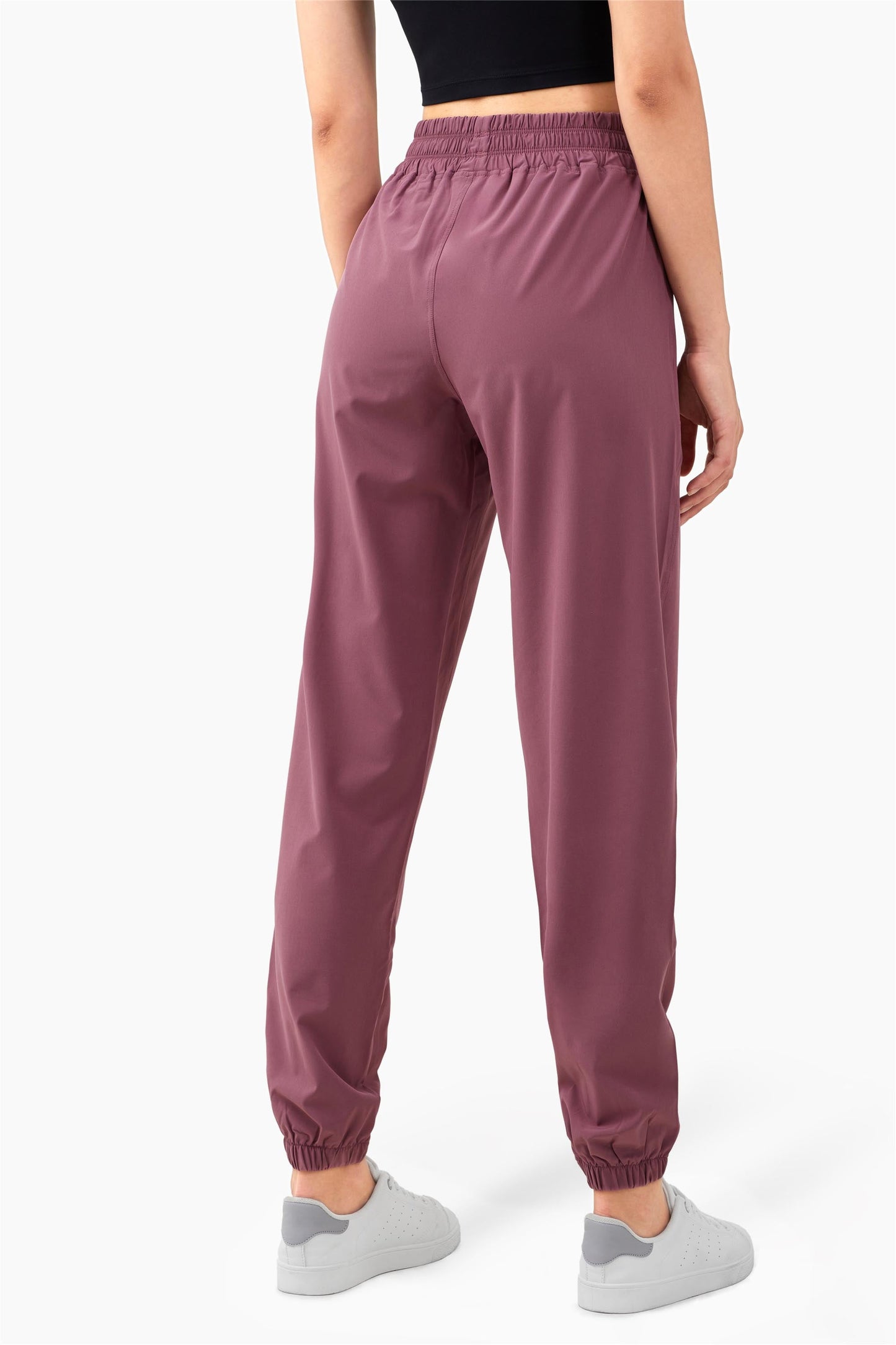 CK1254-SZ Tight zipper pocket high-waisted running pants Women's peach wing hip Fitness pants Loose casual leg corset sweatpants