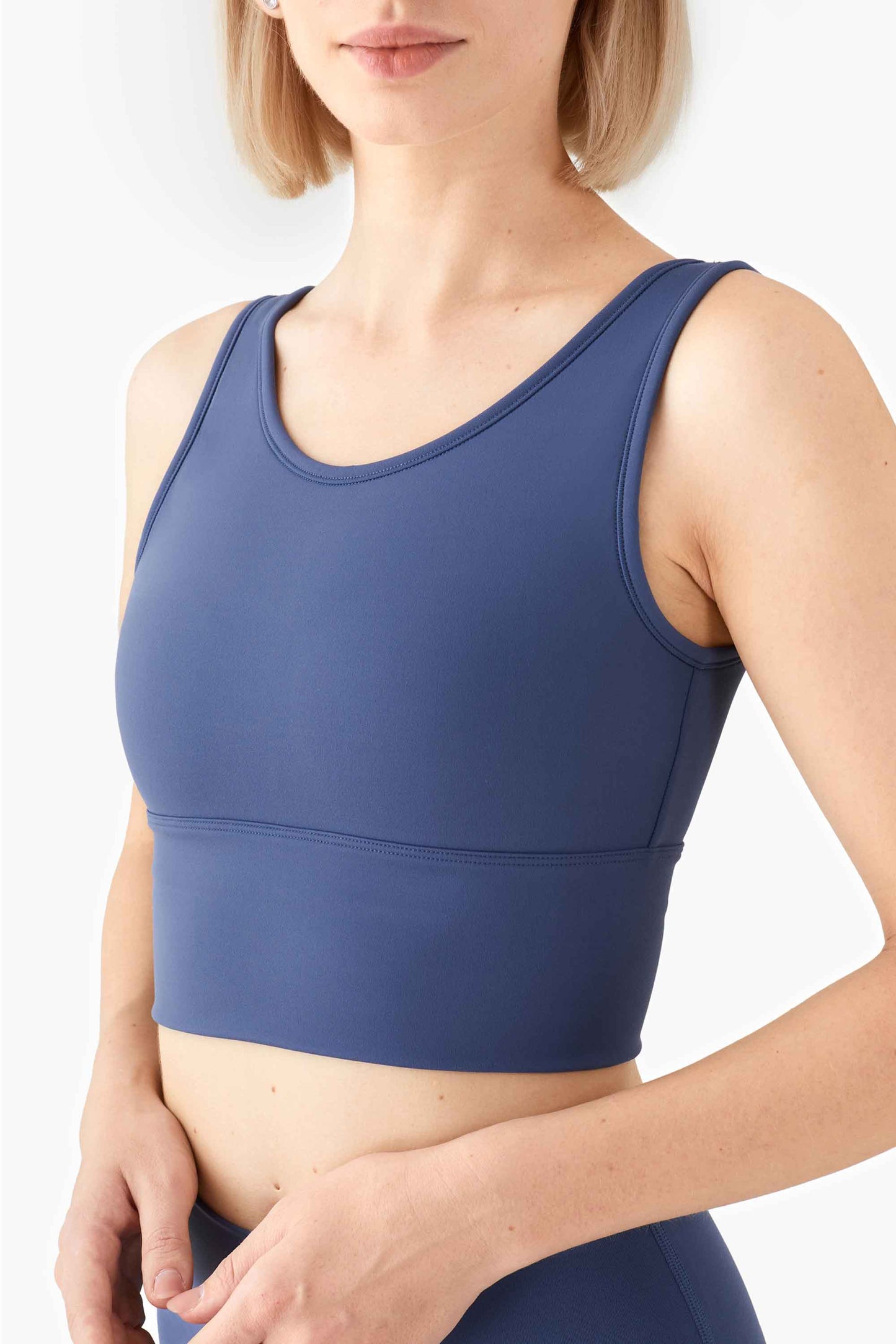 WX1203-BR high-neck anti-light sports underwear women gather yoga bra deep U strap beautiful back shock-absorbing vest yoga clothes