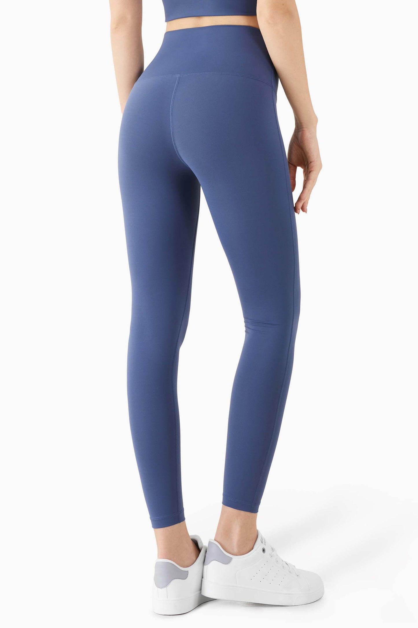 CK1204-BR European and American medium-intensity peach hip-lifting sports fitness leggings, seamless and naked feel high-waisted tight yoga pants.