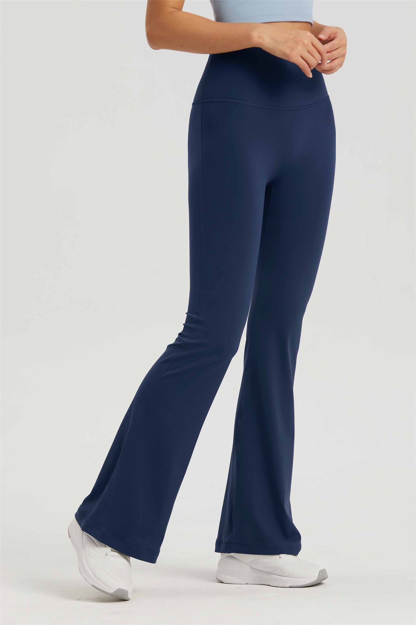 CK1524-NUF Lycra nude no size Yoga flares women's high-waisted hip lift yoga dress autumn no T micro yoga pants