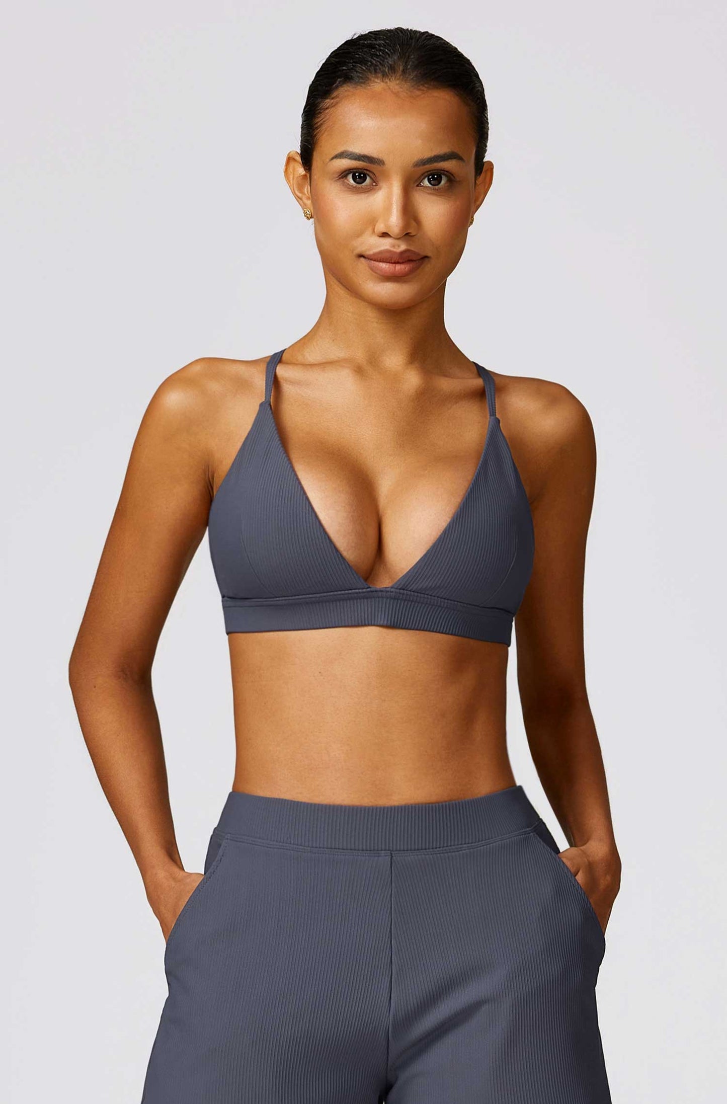 HR8526-3-Threaded quick-drying yoga bra beautiful back fitness clothing women's sexy outerwear tight-fitting sports underwear