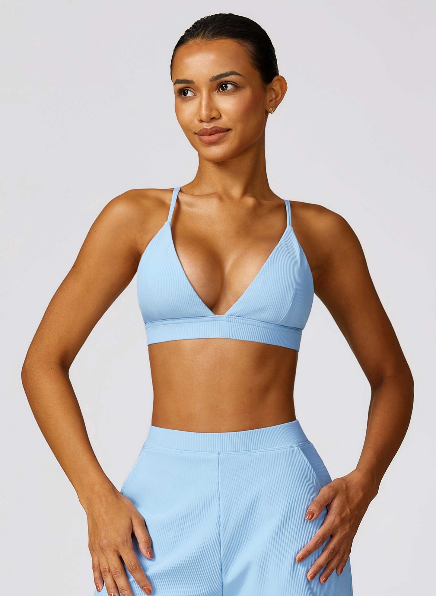 HR8526-3-Threaded quick-drying yoga bra beautiful back fitness clothing women's sexy outerwear tight-fitting sports underwear