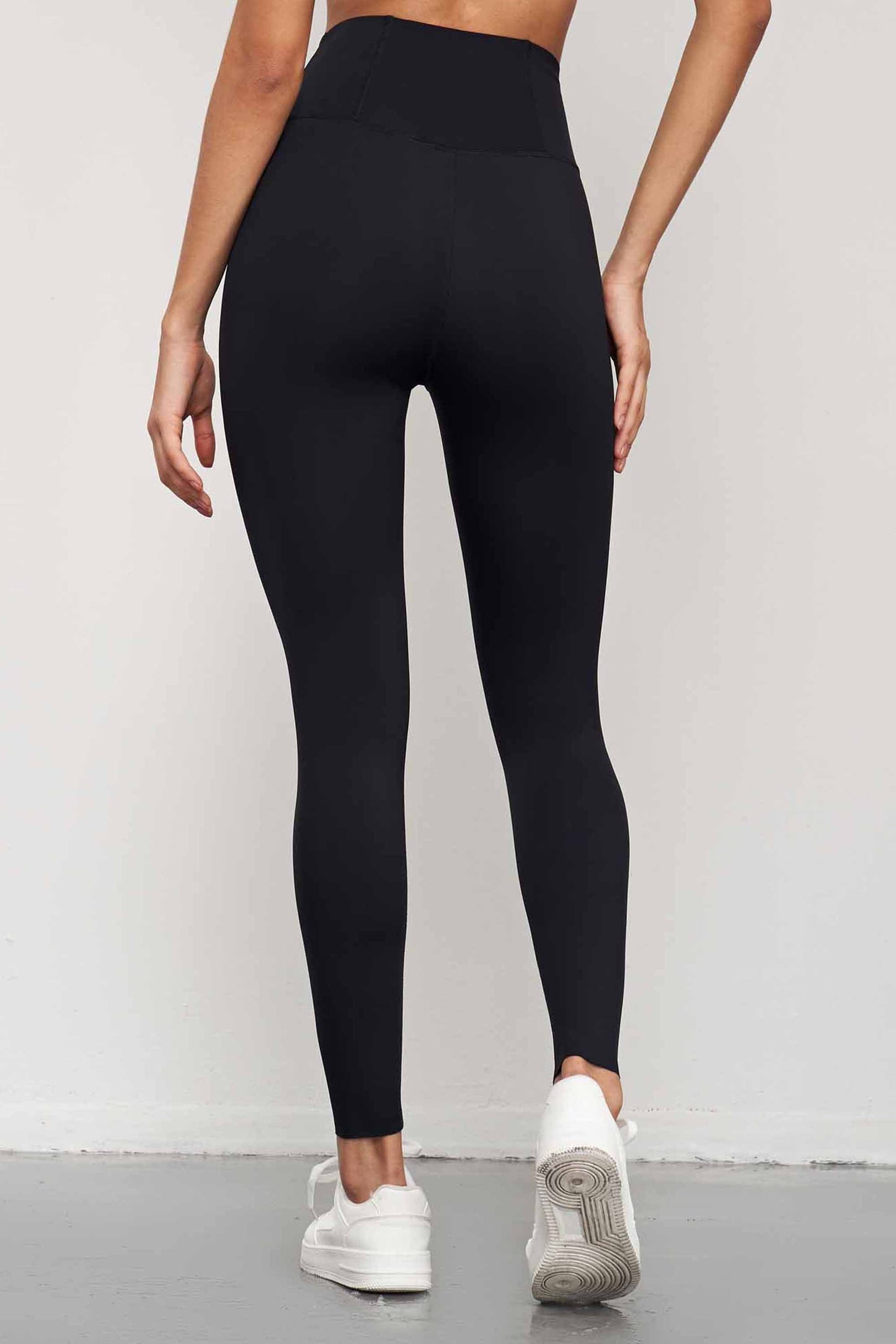 CK1551-Lycra high-waisted anti-curling fitness pants, seamless adhesive fit, sports leggings for running and fitness for women