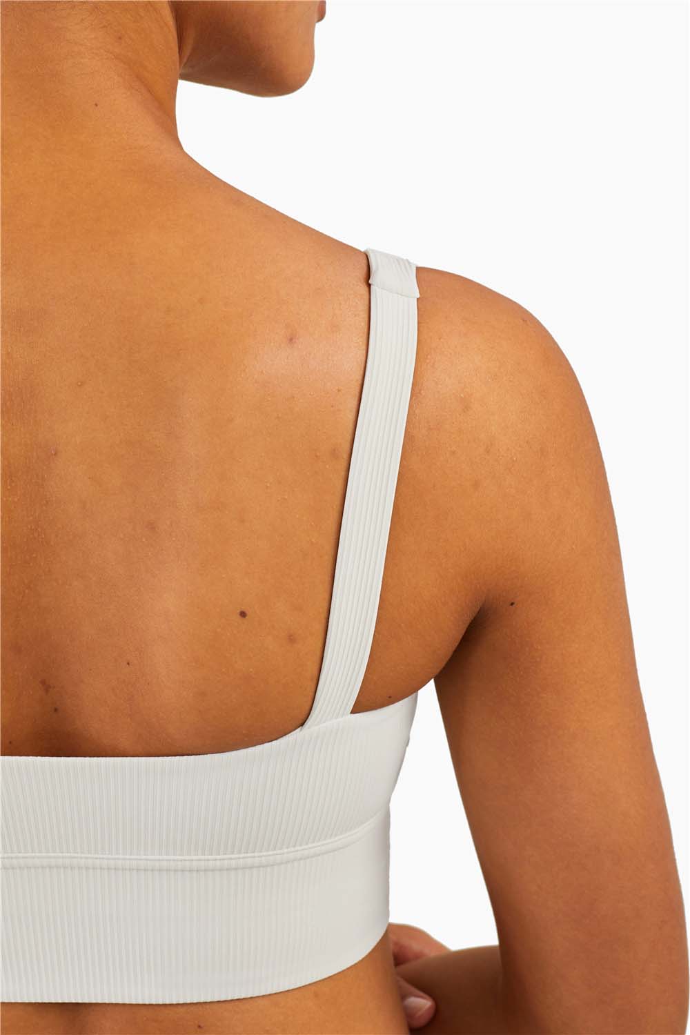 WX1285-FPS ribbed nude sports underwear Europe and the United States new sports halter vest type fitness training yoga bra women