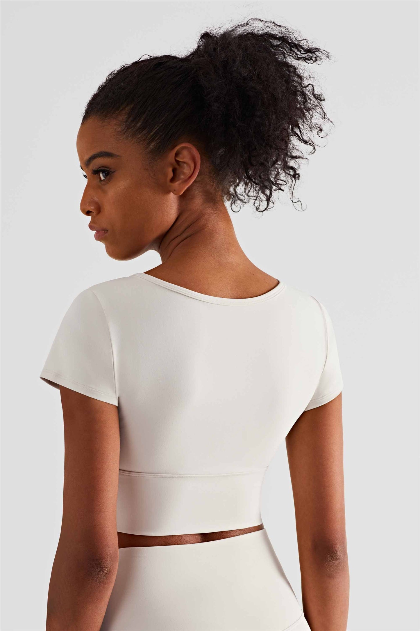 TXB1440-NULS Yoga dress short sleeve with chest cushion sexy V-neck fitness vest cross Europe and the United States to wear sports T-shirt women