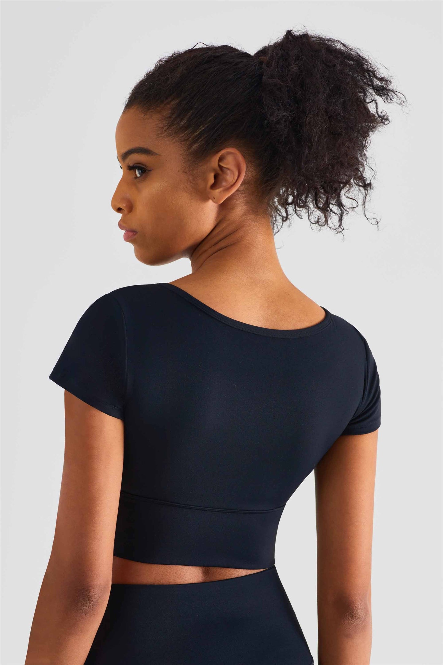 TXB1440-NULS Yoga dress short sleeve with chest cushion sexy V-neck fitness vest cross Europe and the United States to wear sports T-shirt women
