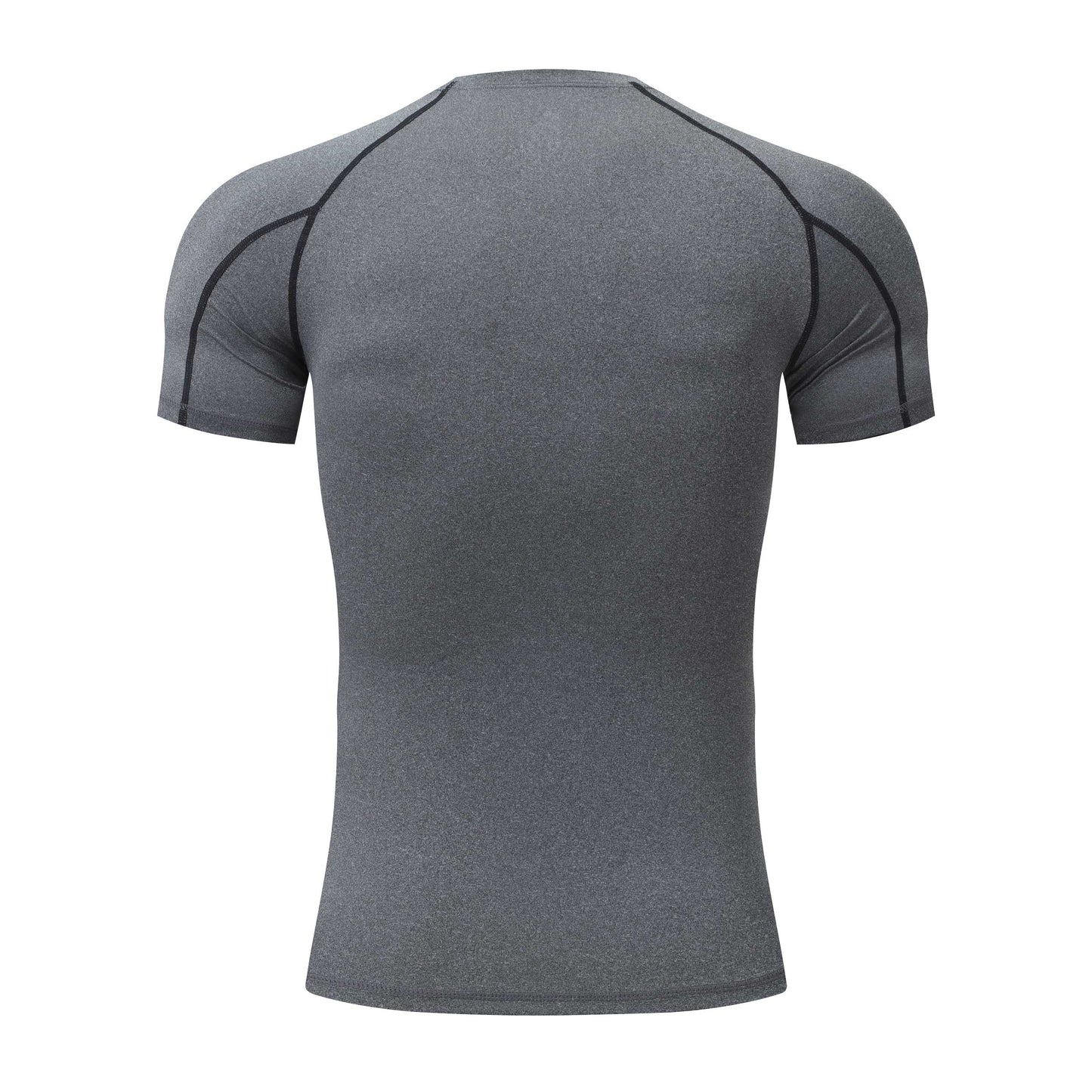 HRYTG1032-Men's PRO tights short sleeve sports running training clothes basketball fitness clothes quick dry short sleeve T-shirt