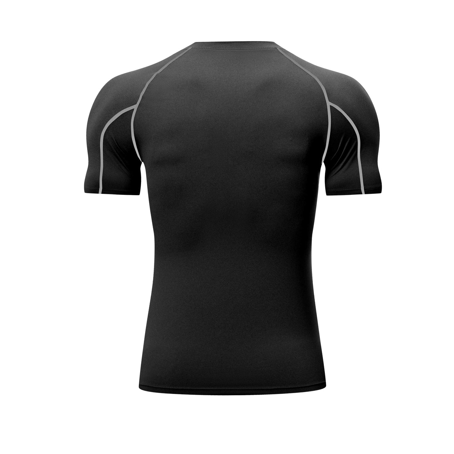 HRYTG1032-Men's PRO tights short sleeve sports running training clothes basketball fitness clothes quick dry short sleeve T-shirt