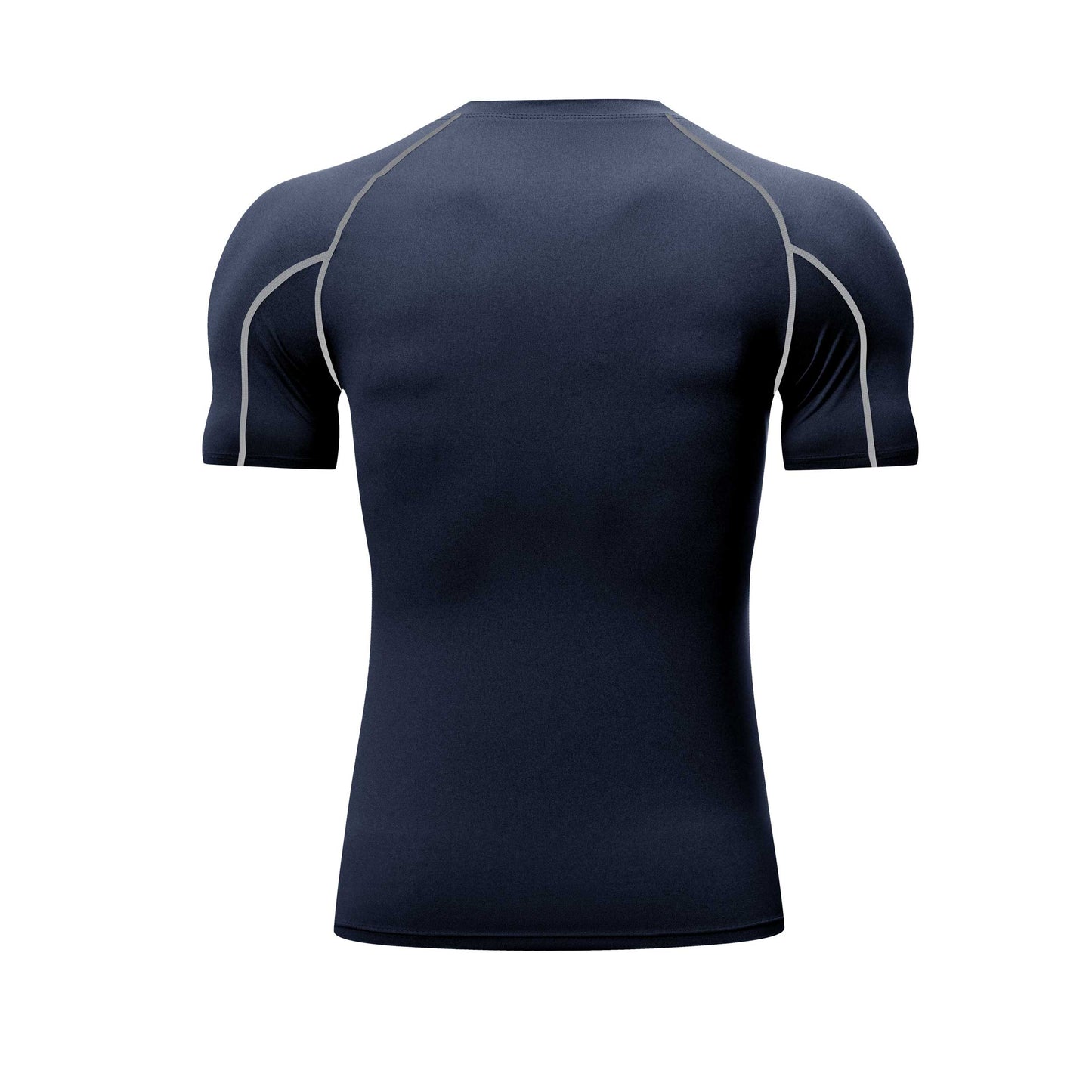 HRYTG1032-Men's PRO tights short sleeve sports running training clothes basketball fitness clothes quick dry short sleeve T-shirt