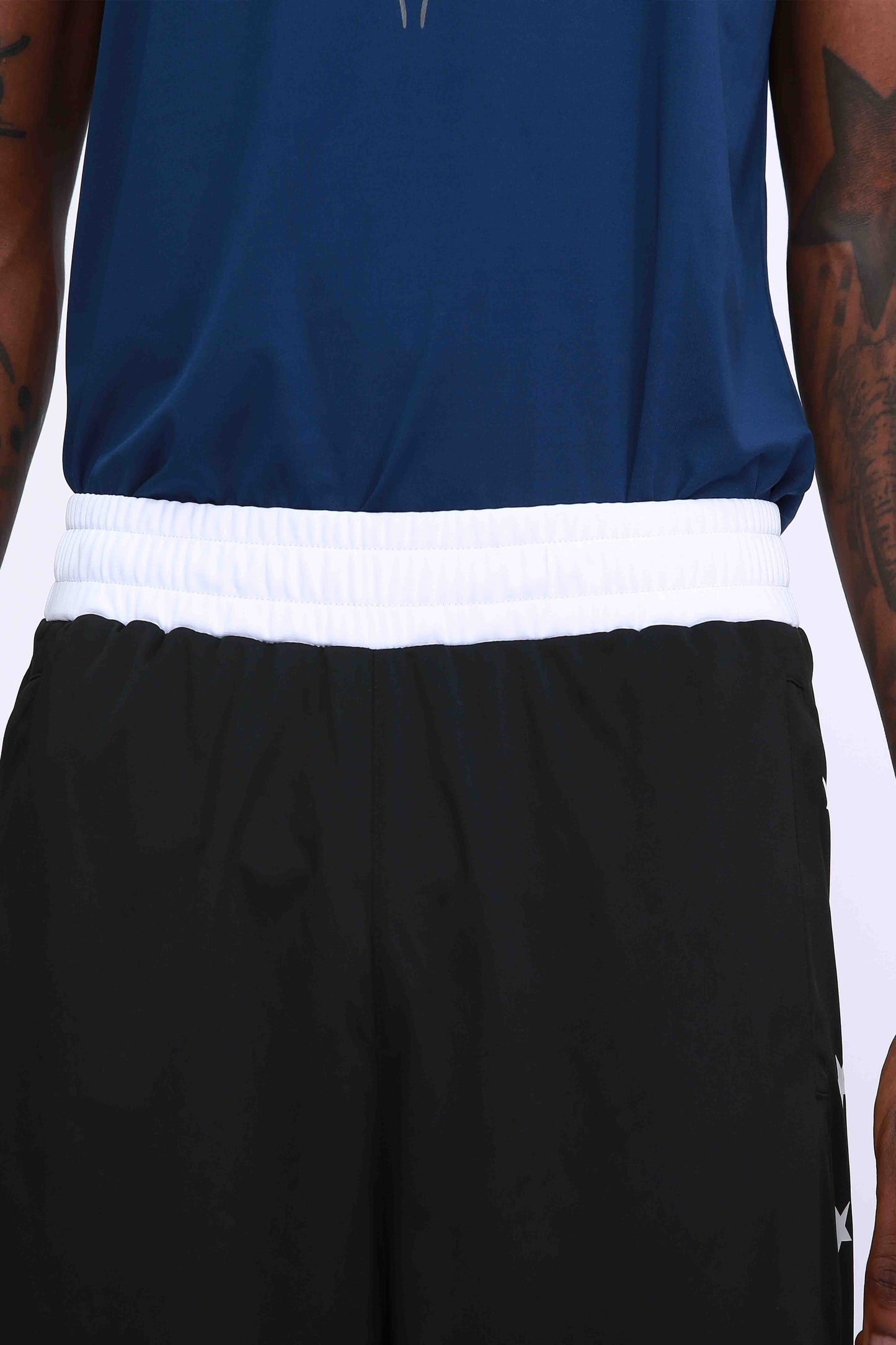 HRABW93#1-Sports shorts men's summer American quick drying breathable outdoor leisure running training split print fitness basketball pants