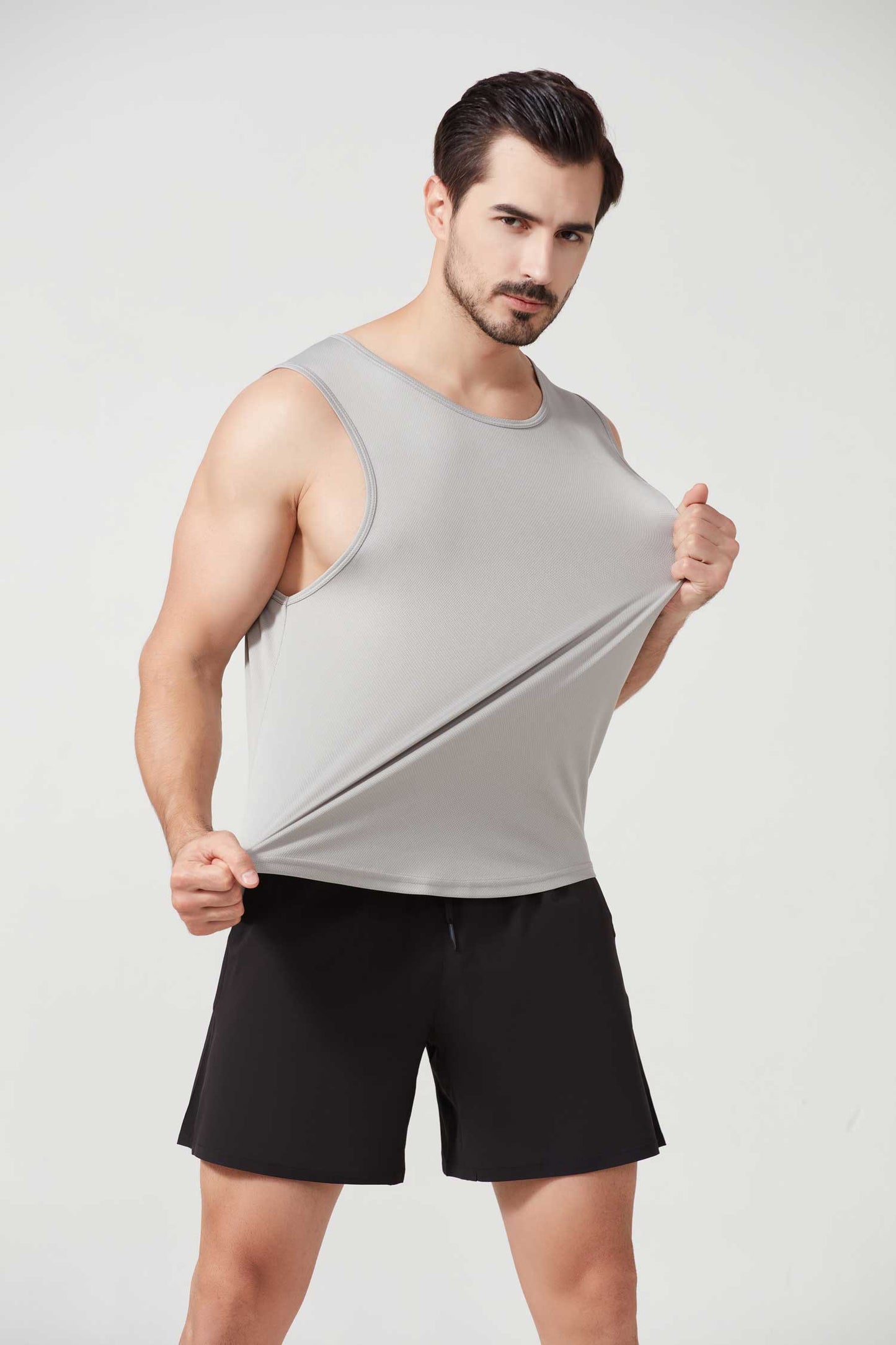 HRBX10001-Summer marathon quick-drying sports vest for men, sleeveless tank top for running and training, loose fit for basketball