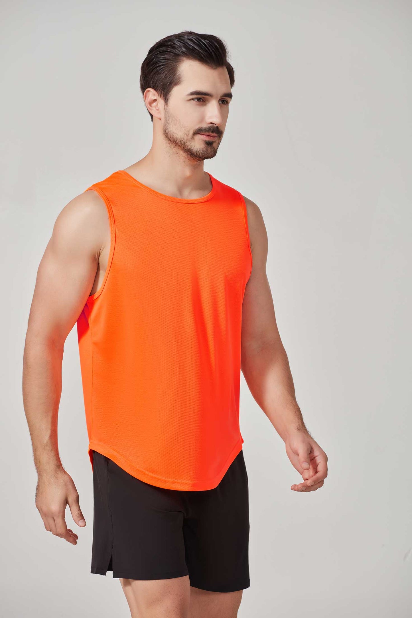 HRBX10001-Summer marathon quick-drying sports vest for men, sleeveless tank top for running and training, loose fit for basketball