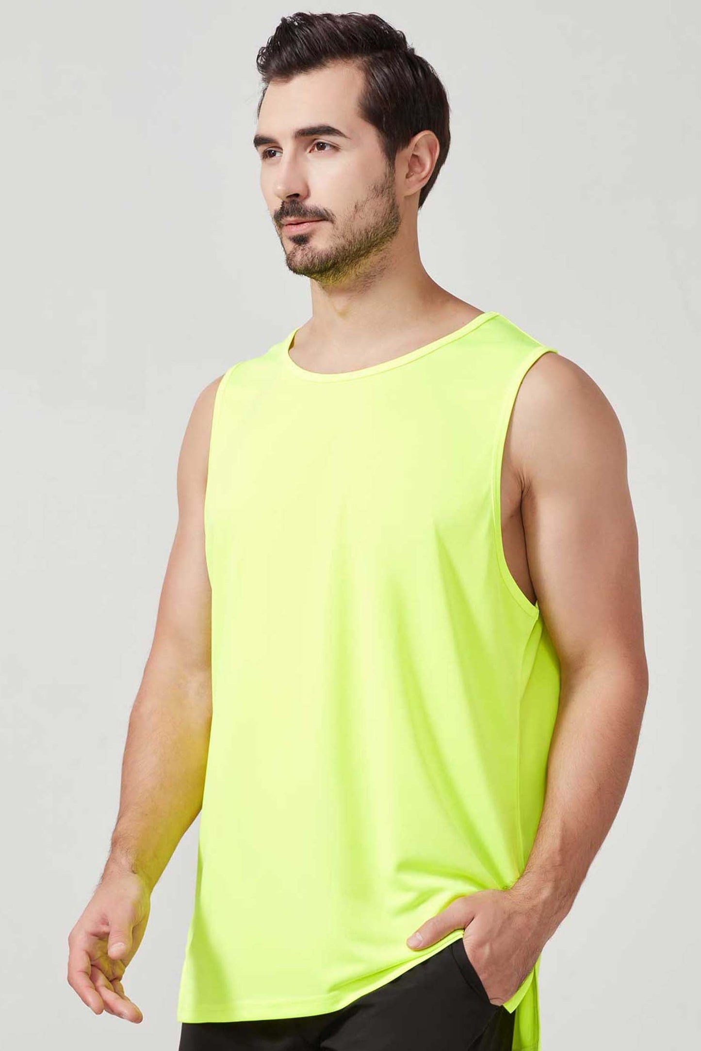 HR2210003-Men's loose summer sports vest, plus size basketball training vest, quick-drying fitness vest