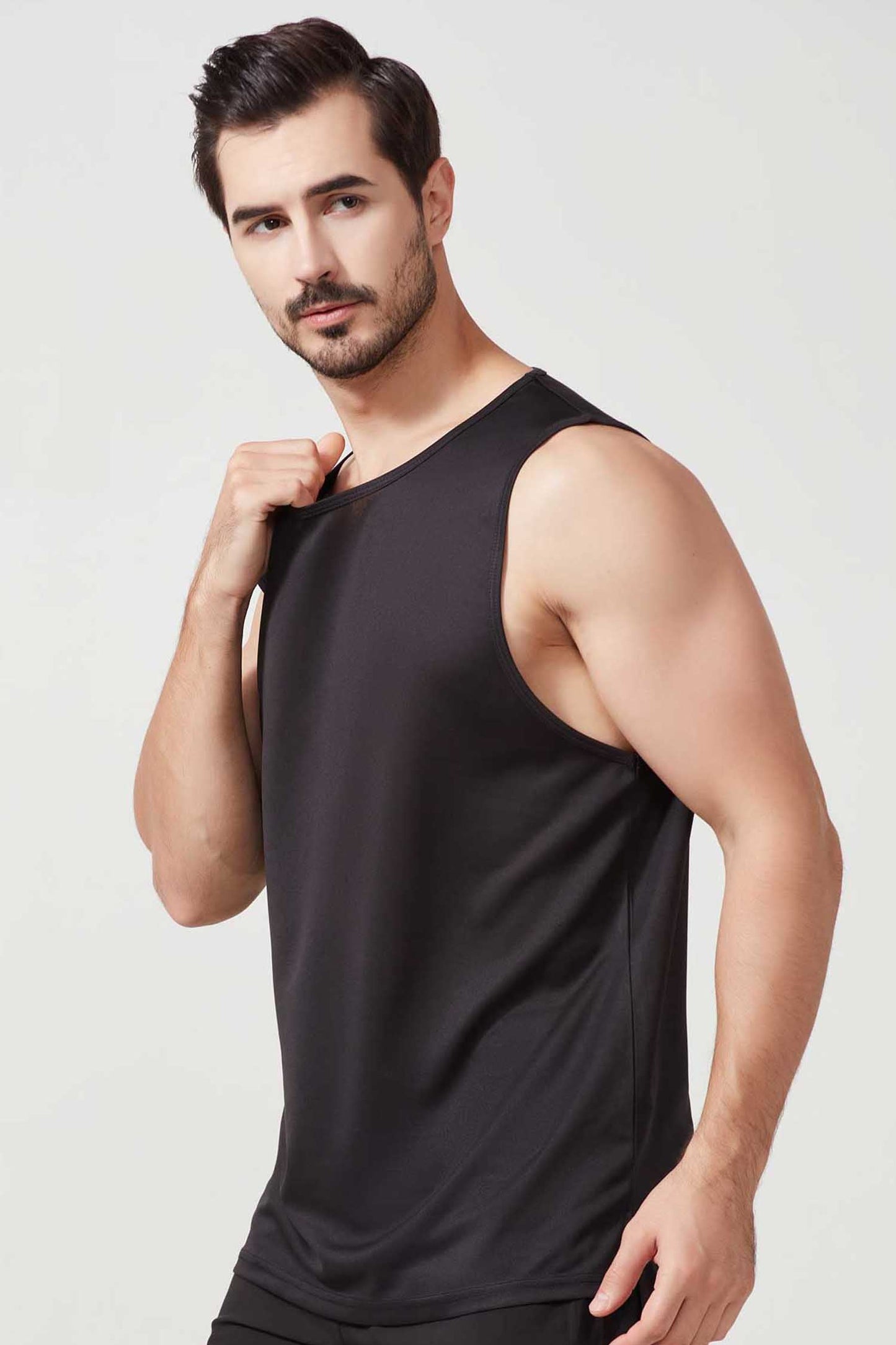 HR2210003-Men's loose summer sports vest, plus size basketball training vest, quick-drying fitness vest