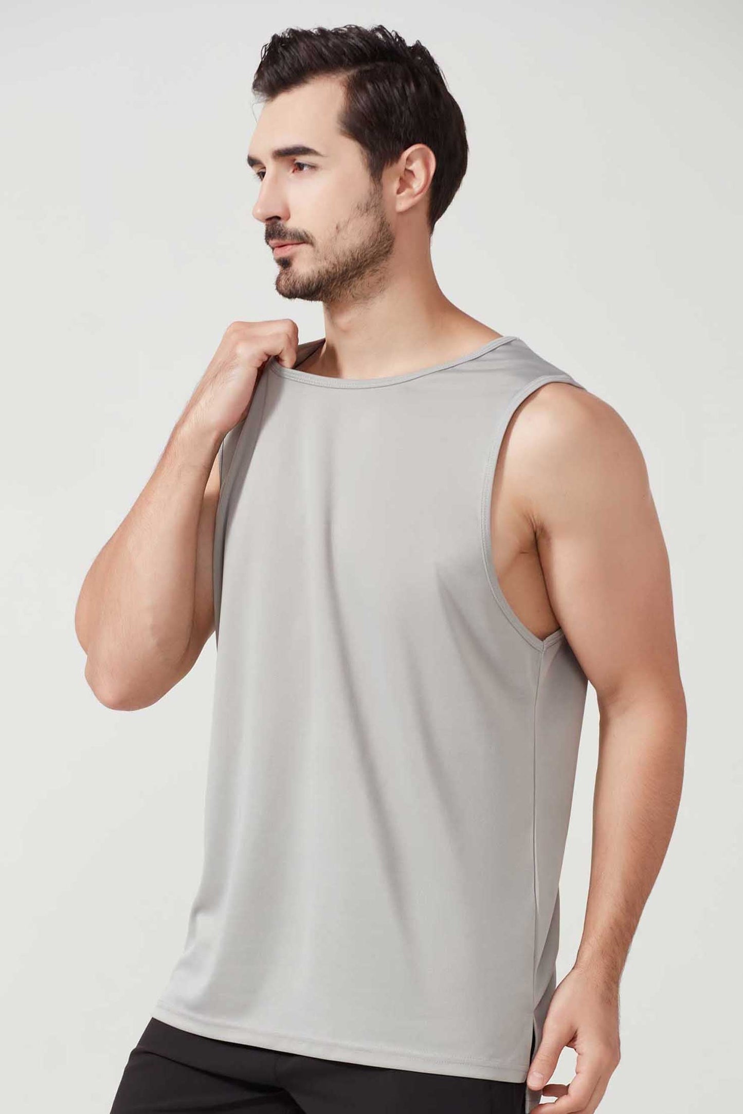 HR2210003-Men's loose summer sports vest, plus size basketball training vest, quick-drying fitness vest
