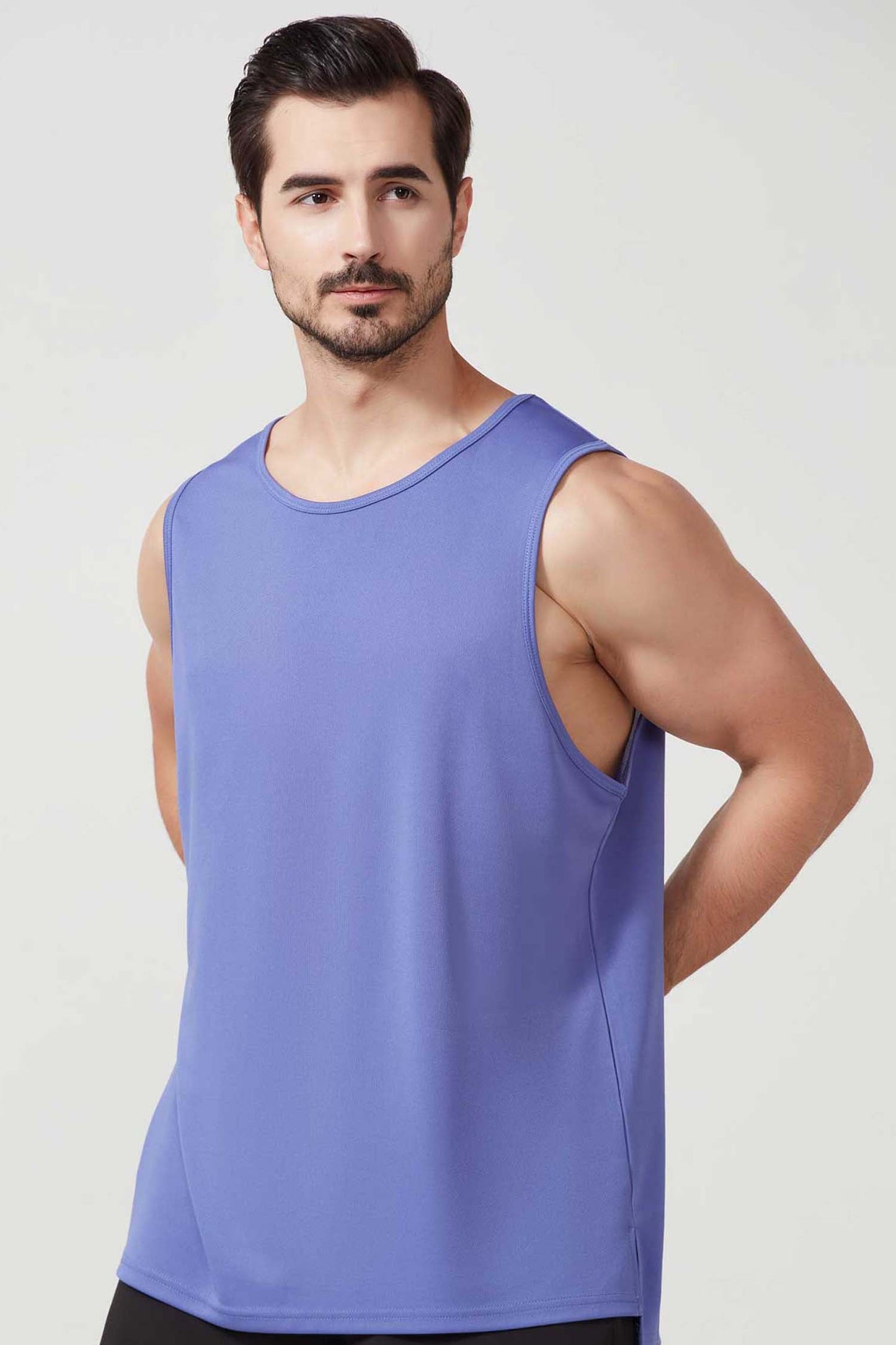HR2210003-Men's loose summer sports vest, plus size basketball training vest, quick-drying fitness vest