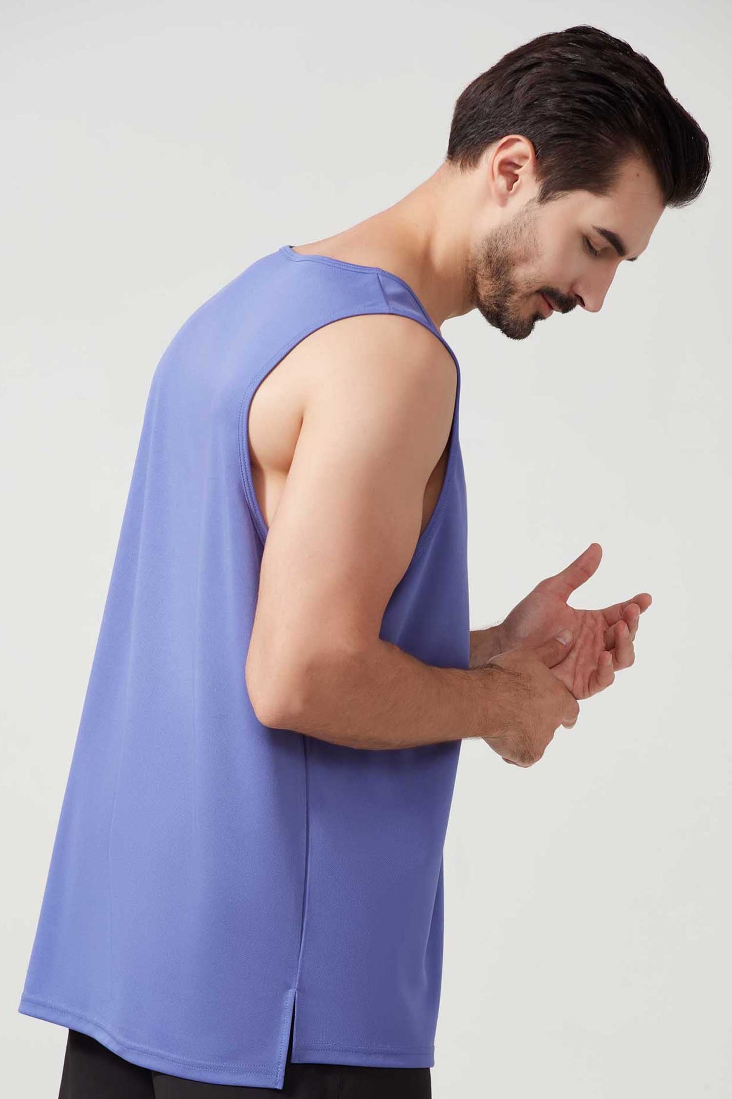 HR2210003-Men's loose summer sports vest, plus size basketball training vest, quick-drying fitness vest