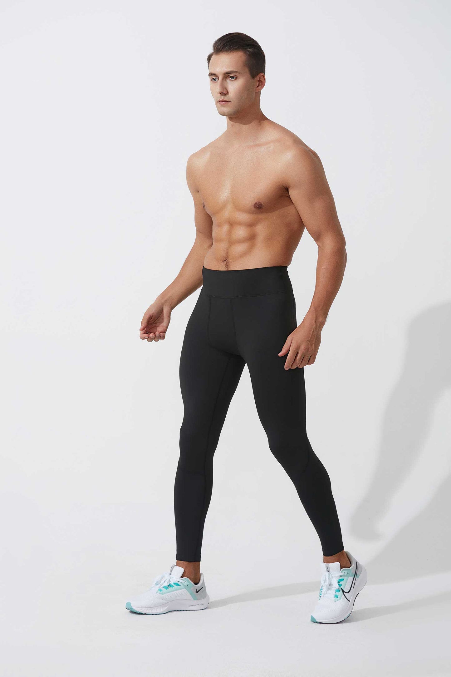 HRYTG1006-High bounce basketball sports leggings Men's waist pocket quick drying compression pants Outdoor running training fitness pants