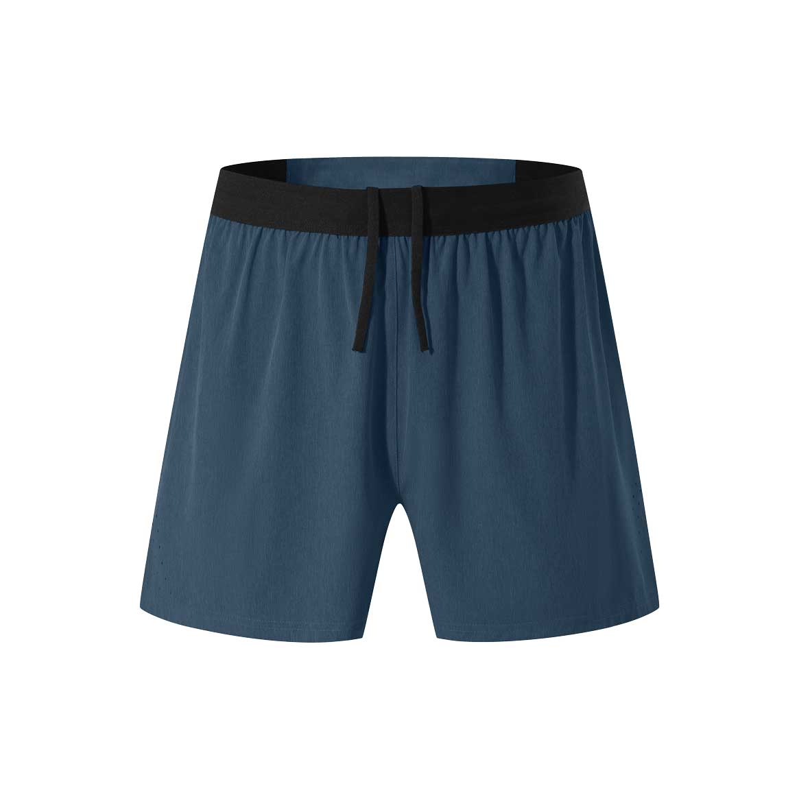 HRDK23401-Outdoor running double-layer breathable fitness shorts for men, European and American plus size faux two-piece anti-light sports shorts, quick-drying