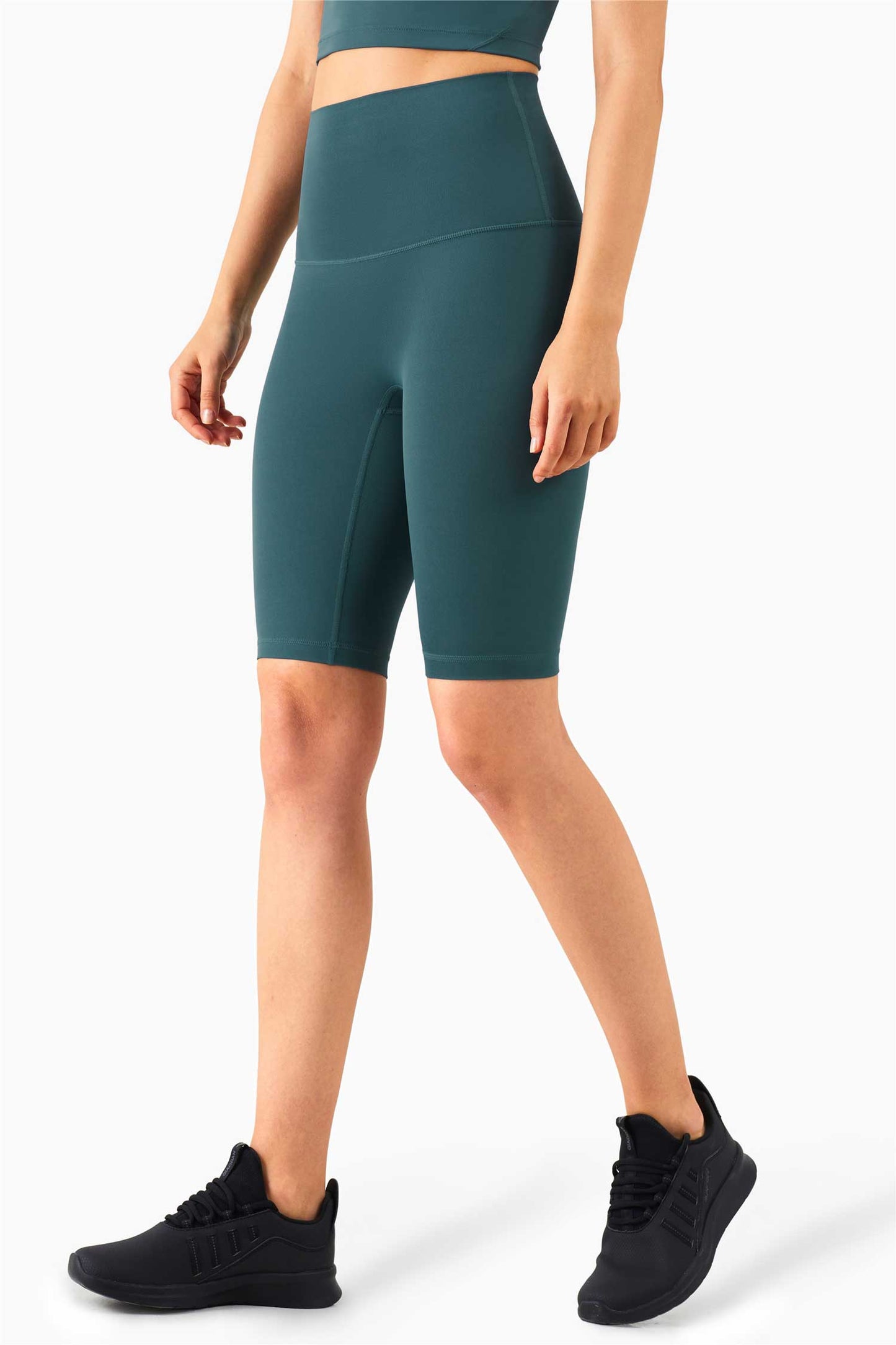 WK1260-ENULS Nude five point Yoga pants Women's Summer no T tight yoga dress High waist and hip lift fitness yoga shorts