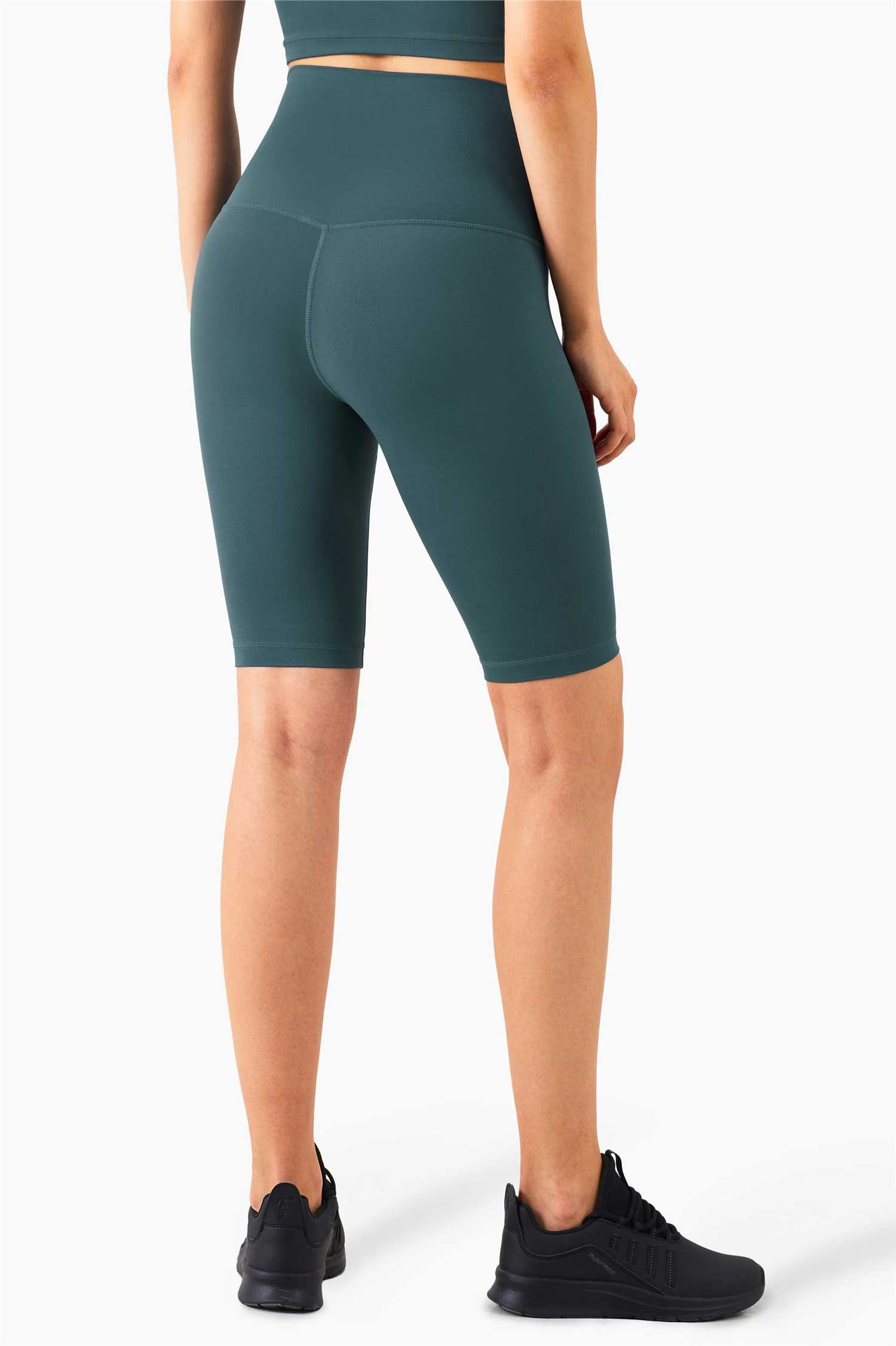 WK1260-ENULS Nude five point Yoga pants Women's Summer no T tight yoga dress High waist and hip lift fitness yoga shorts