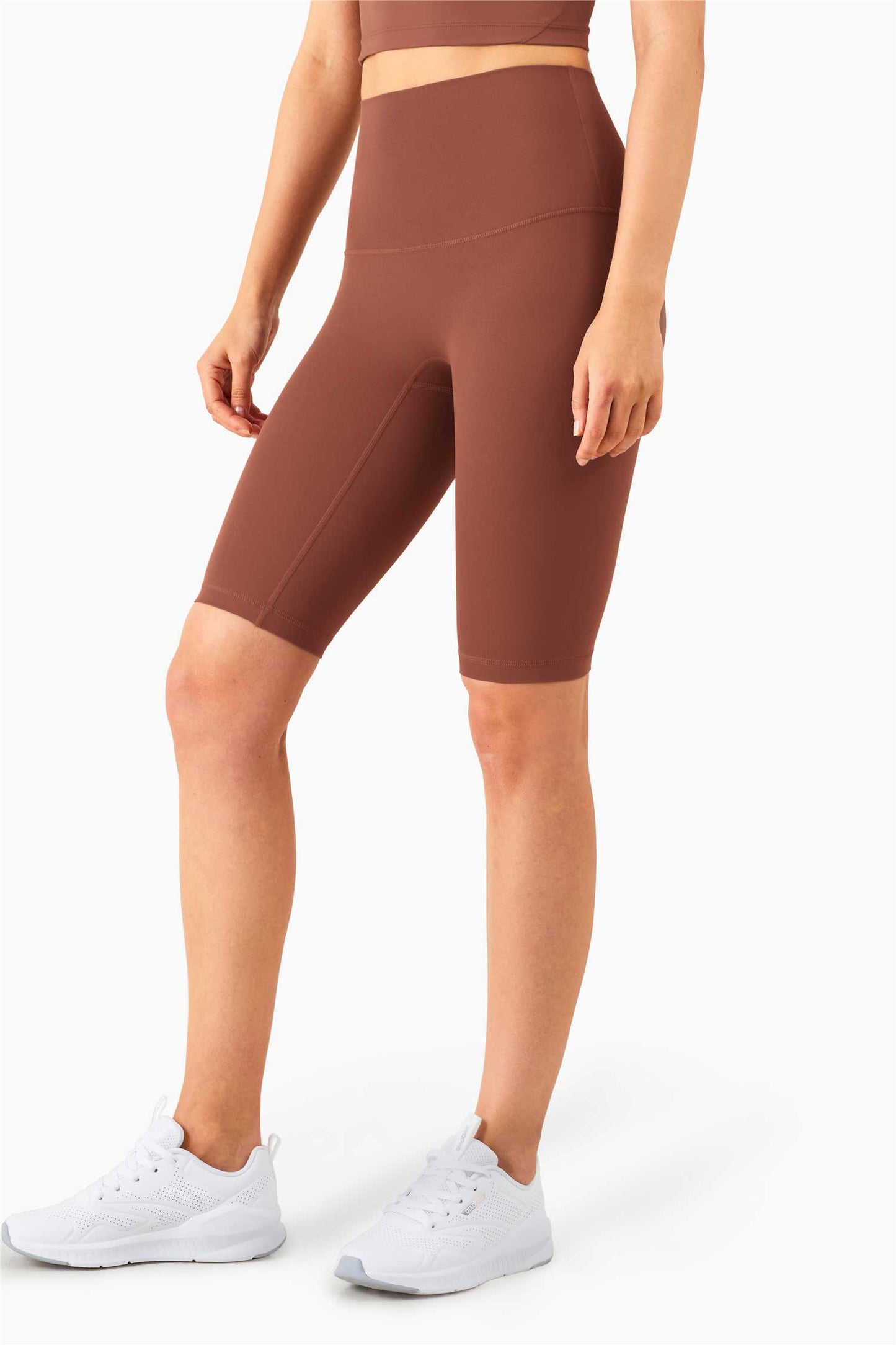 WK1260-ENULS Nude five point Yoga pants Women's Summer no T tight yoga dress High waist and hip lift fitness yoga shorts