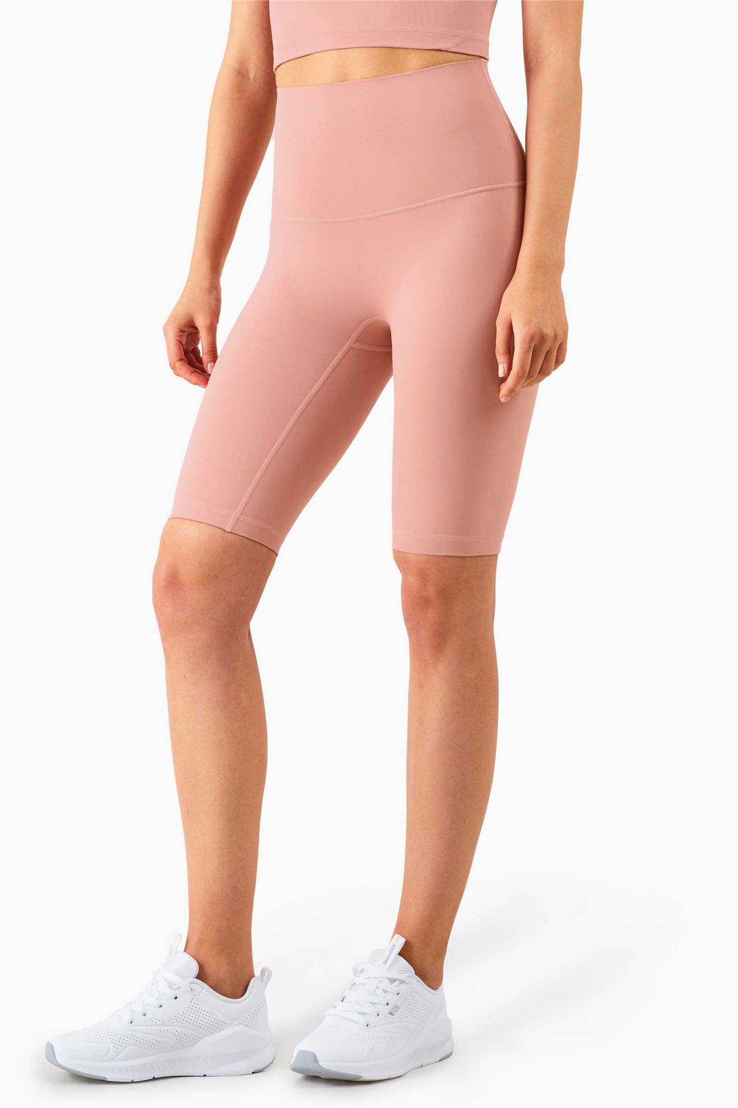 WK1260-ENULS Nude five point Yoga pants Women's Summer no T tight yoga dress High waist and hip lift fitness yoga shorts