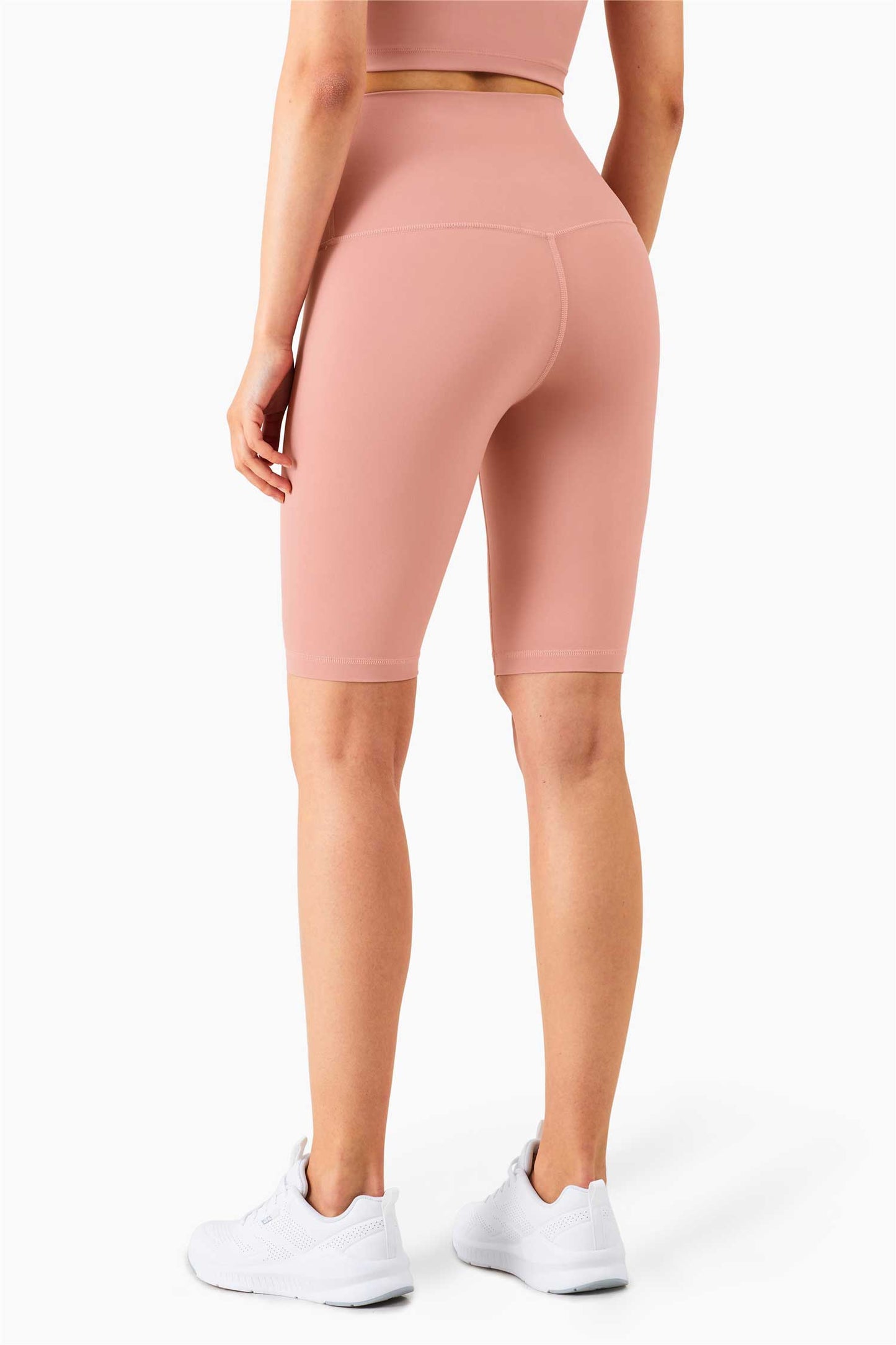 WK1260-ENULS Nude five point Yoga pants Women's Summer no T tight yoga dress High waist and hip lift fitness yoga shorts