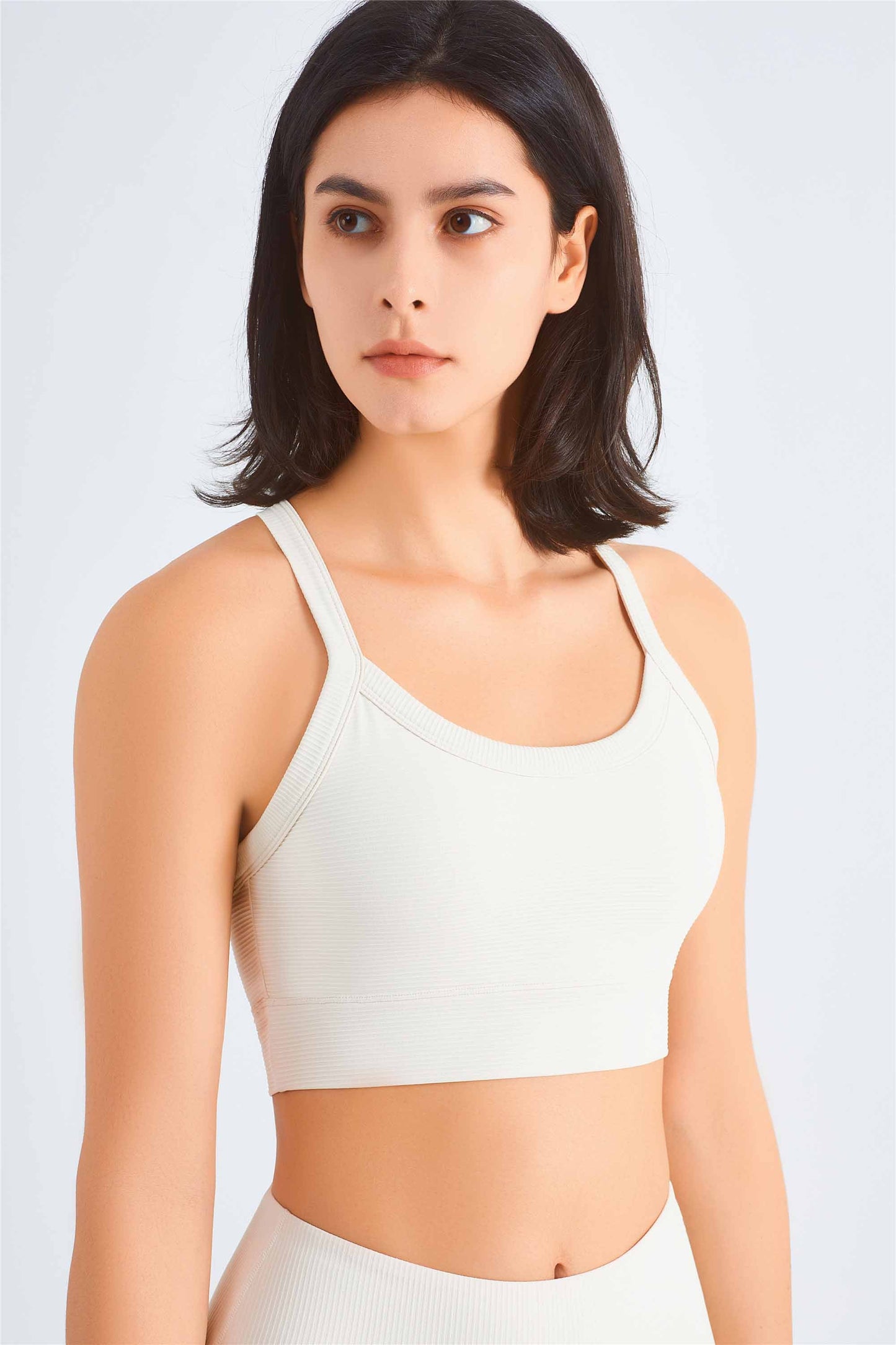 WX1462-FPS New European Ribbed Sports Bra Shock Absorbing Fitness Bra Women cross Slimming beauty back sports vest