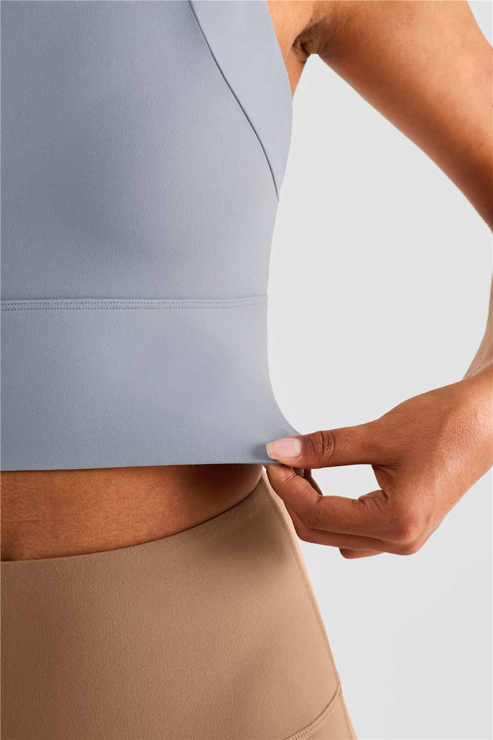 WX1490-1BR Fixed cup one-piece yoga vest Concentric curve sports underwear women's slimming beauty back fitness bra