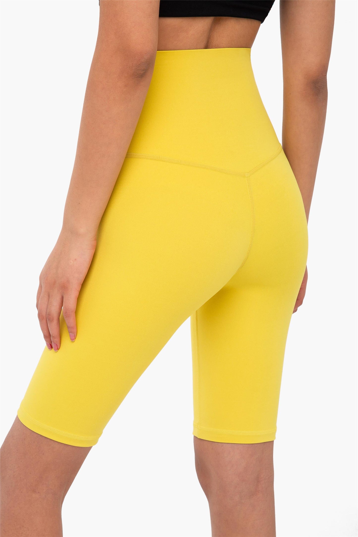 WK1260-ENULS Nude five point Yoga pants Women's Summer no T tight yoga dress High waist and hip lift fitness yoga shorts