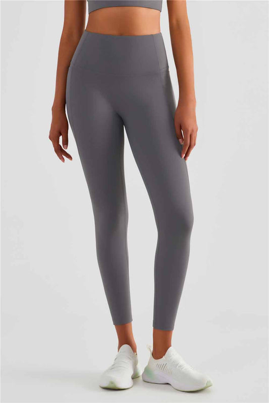 CK1477-Warm shell plus fleece yoga pants autumn and winter new high waist without embarrassment line thickened yoga wear women's pocket sports fitness pants