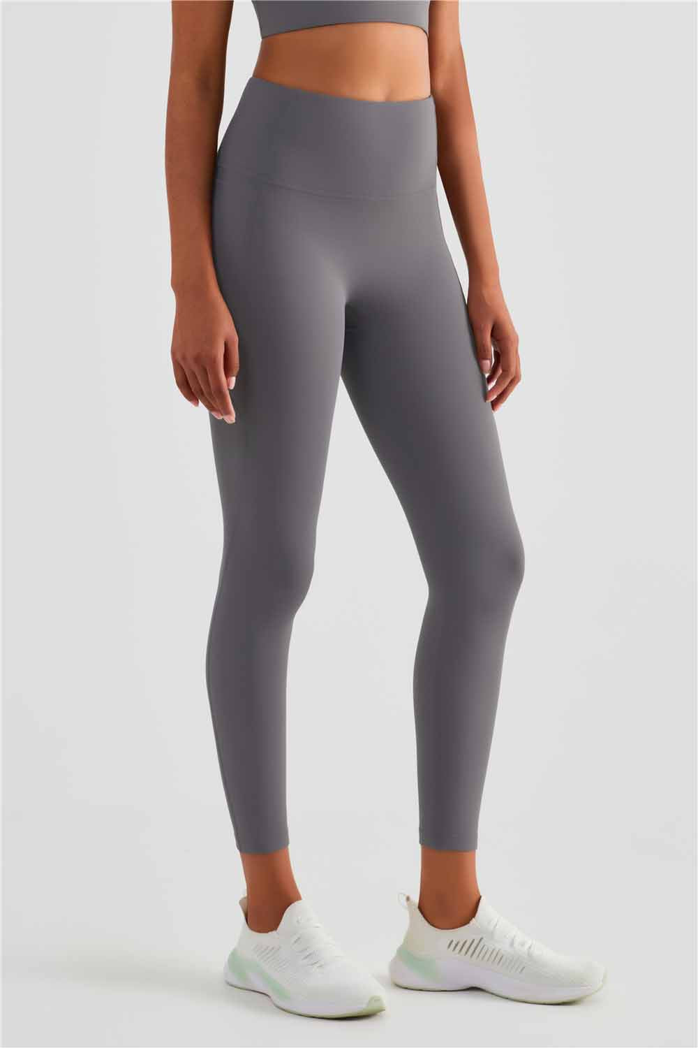 CK1477-Warm shell plus fleece yoga pants autumn and winter new high waist without embarrassment line thickened yoga wear women's pocket sports fitness pants