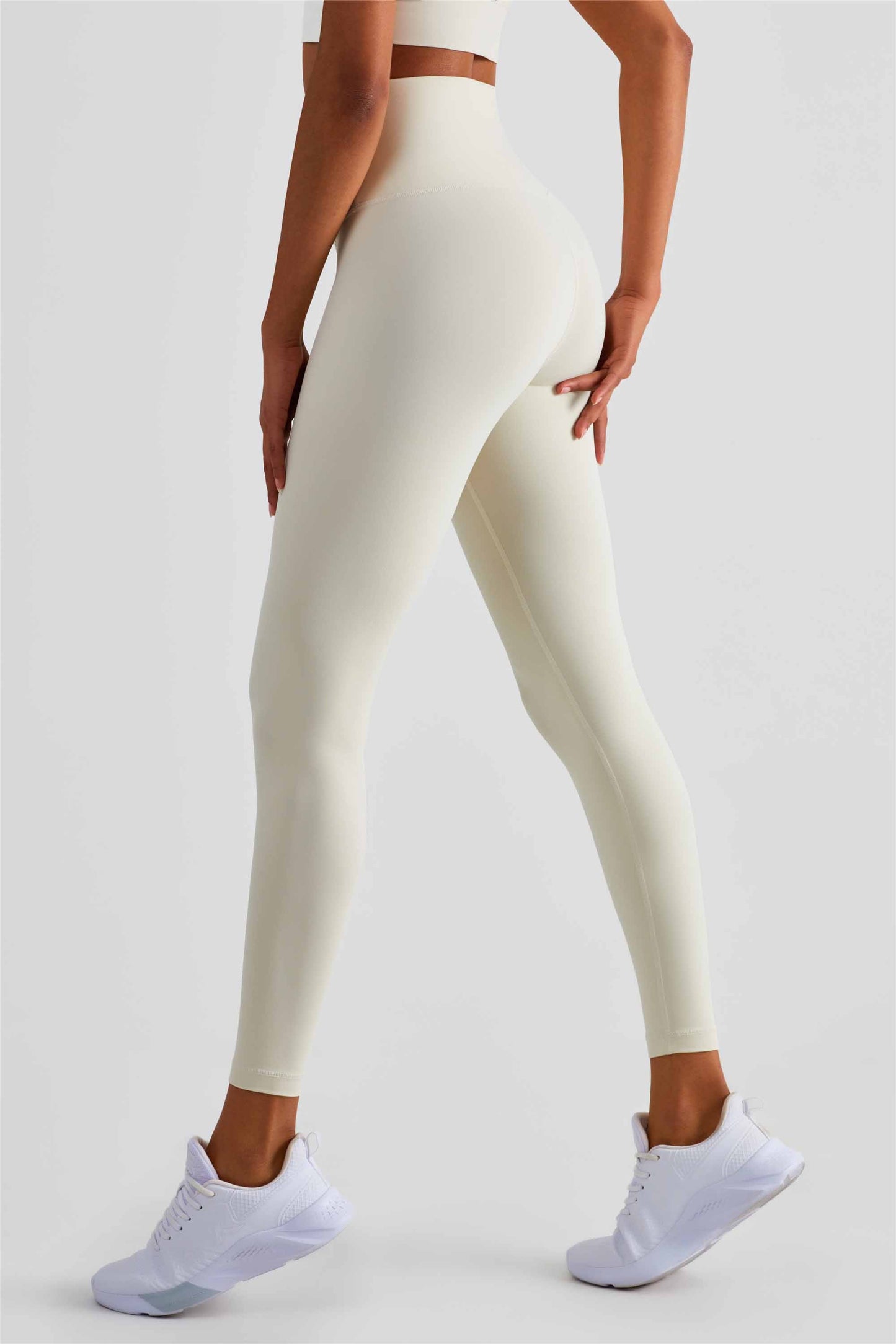 CK1499-NULS new dual compression yoga pants Women's one-piece anti-slip tights High-waisted hip lift Peach hip pants