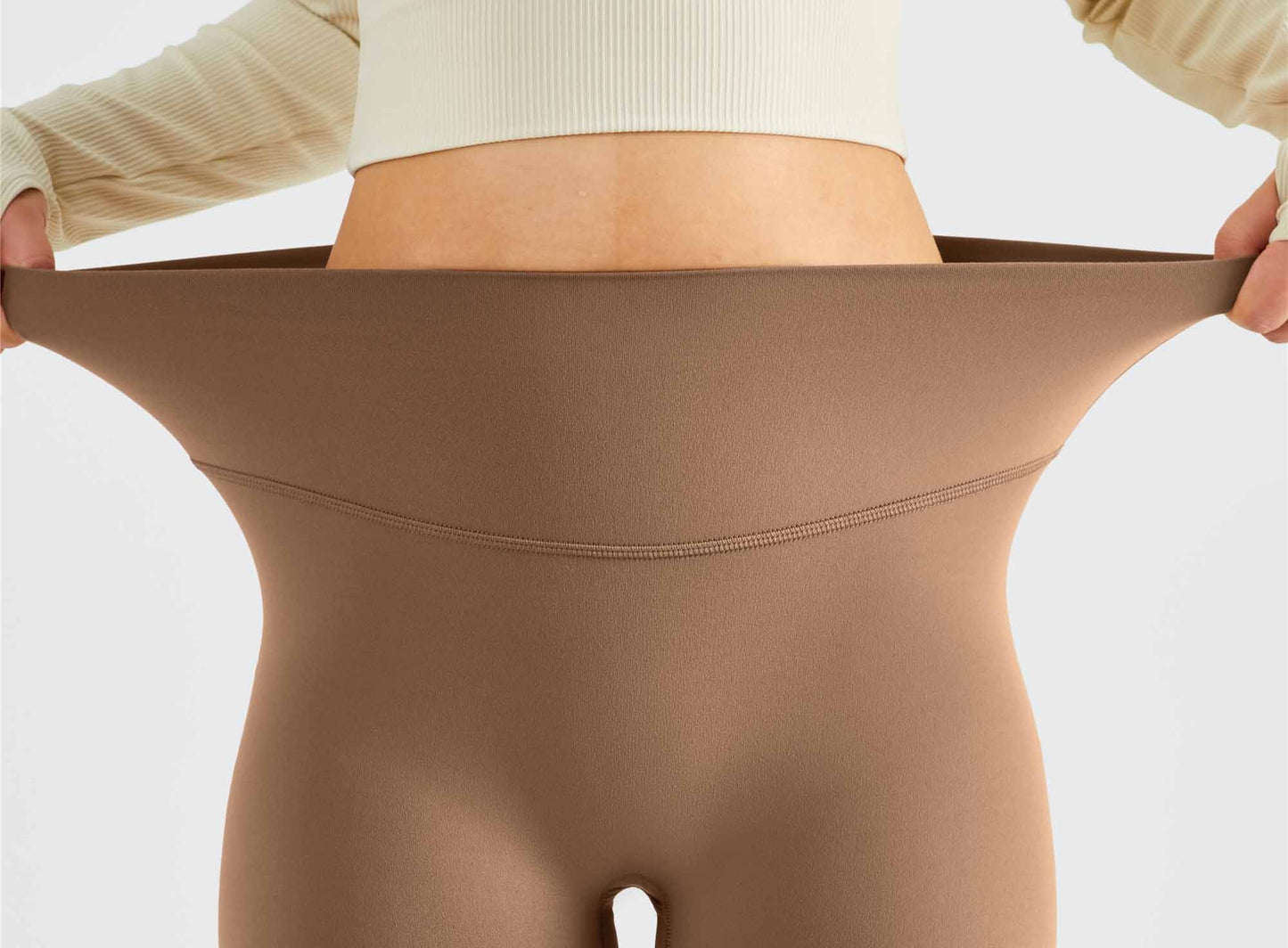 CK1507-Sizeless nude yoga pants for women with high waist and tummy control, peach-shaped buttocks, no T tight fitness pants